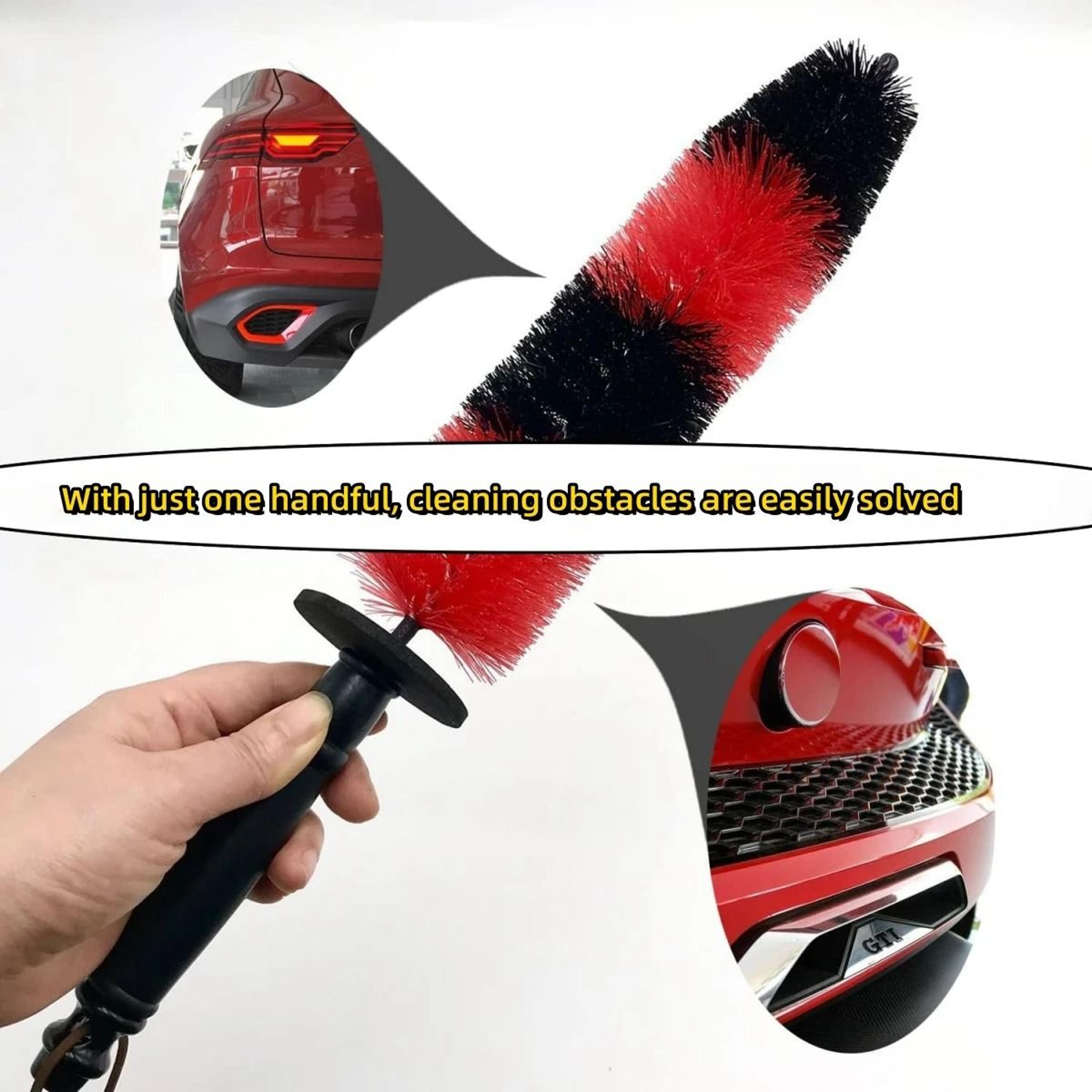 Soft Long Handle Wheel Cleaning Brush For Car Rims And Tires 5