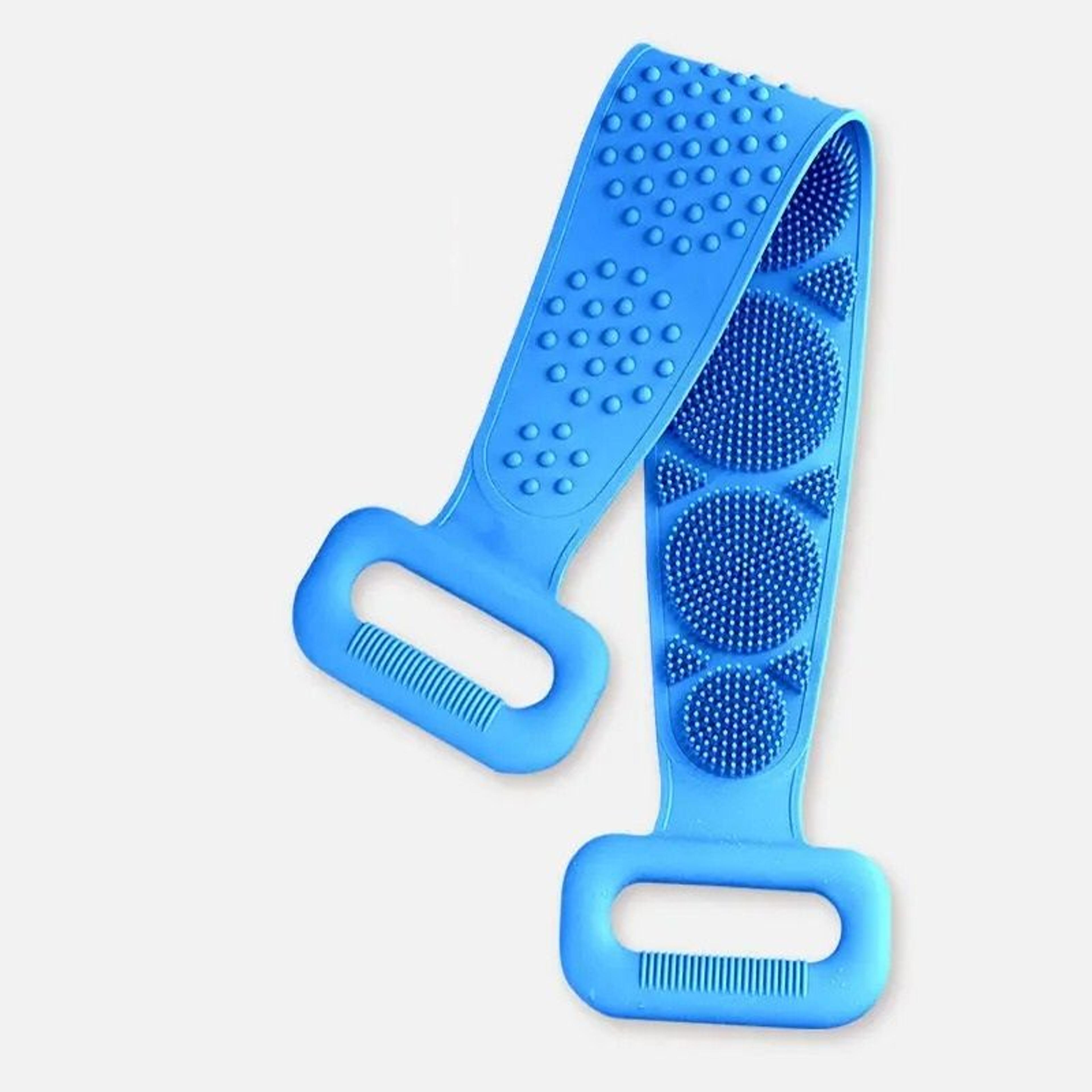 Silicone Body Scrubber With Back Strap For Shower And Exfoliation 6