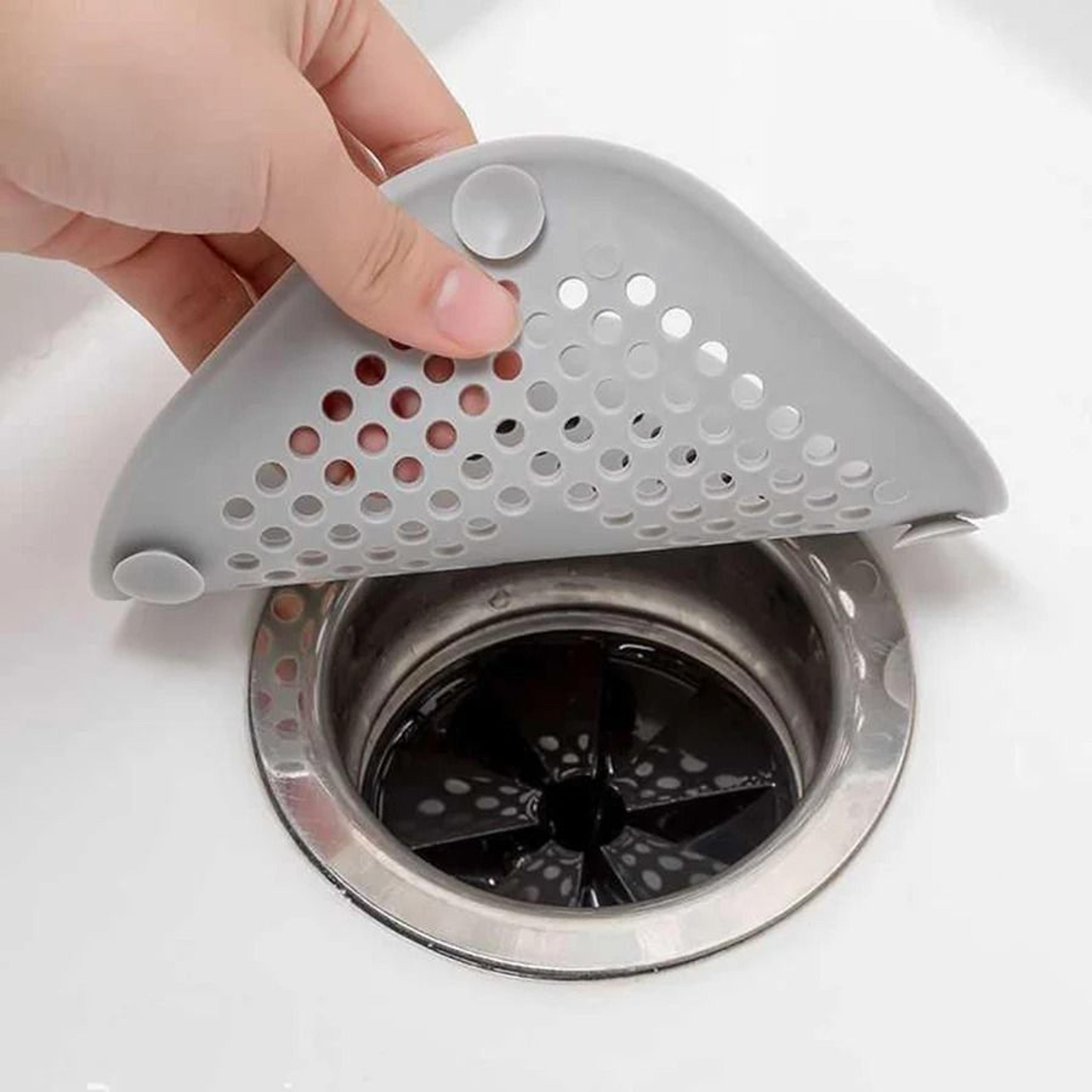 square silicone floor drain cover hair filter mat for bathroom