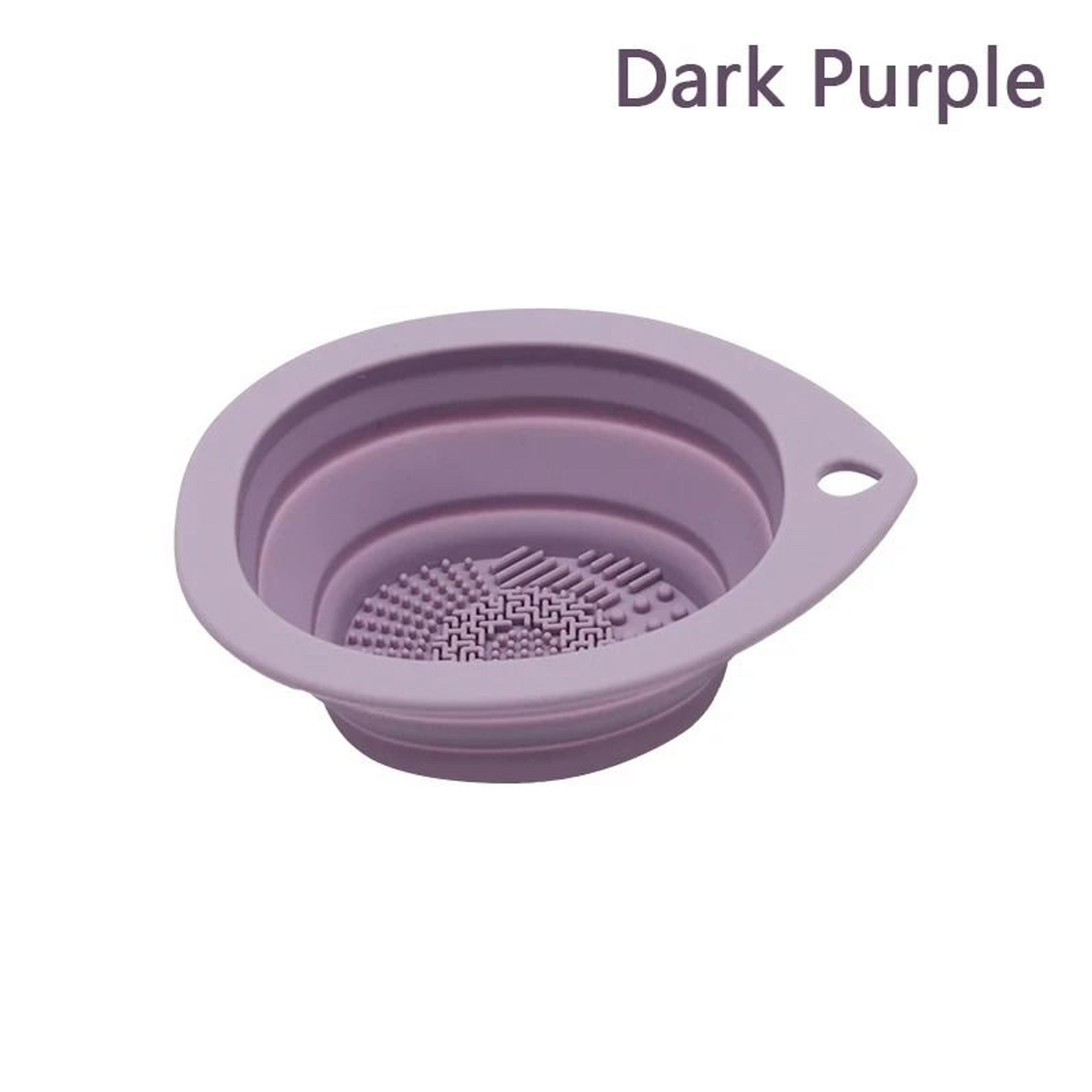 Silicone Makeup Brush Cleaner Bowl And Scrub Pad Set 8