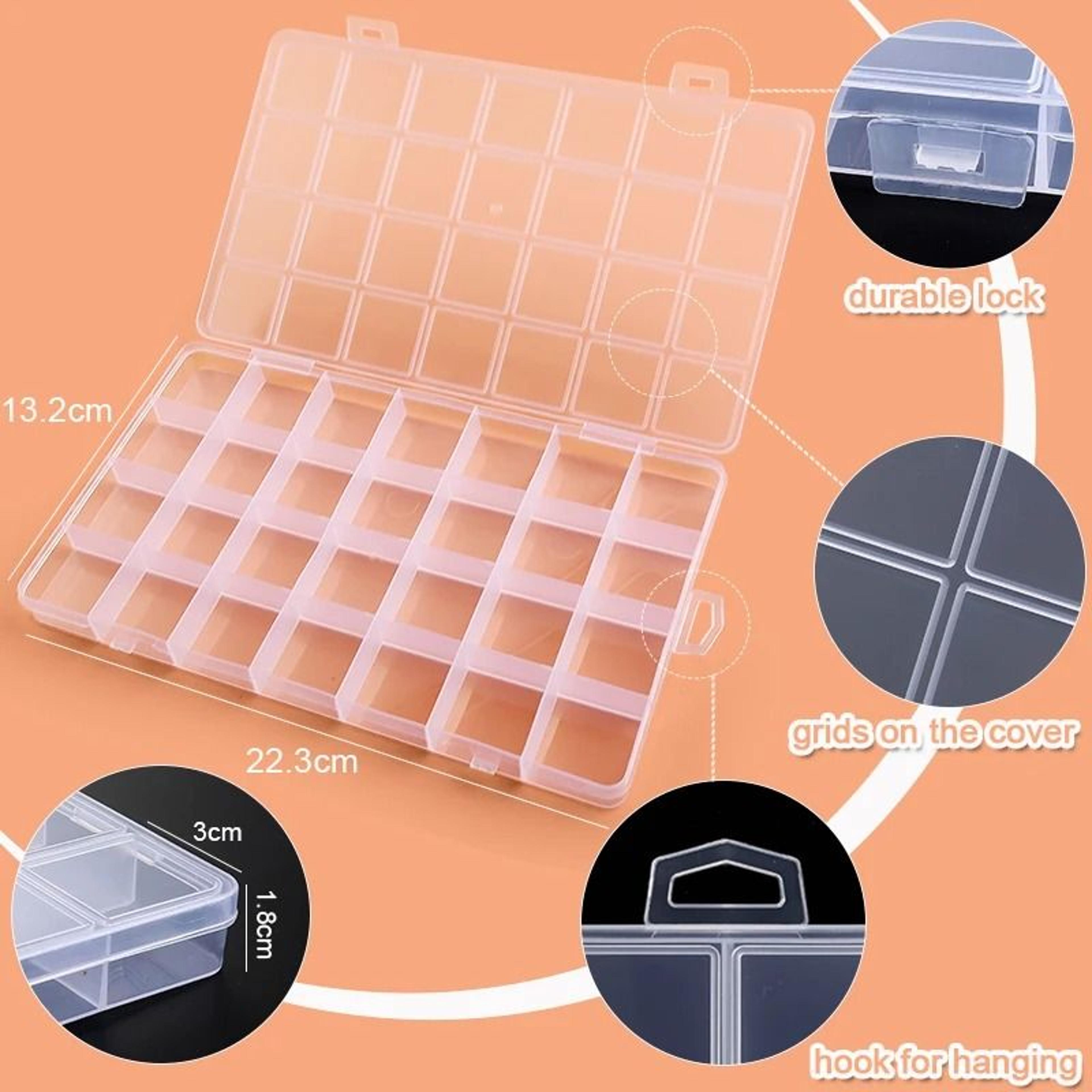 Clear Plastic Organizer Box For Jewelry Earrings And Beads 2