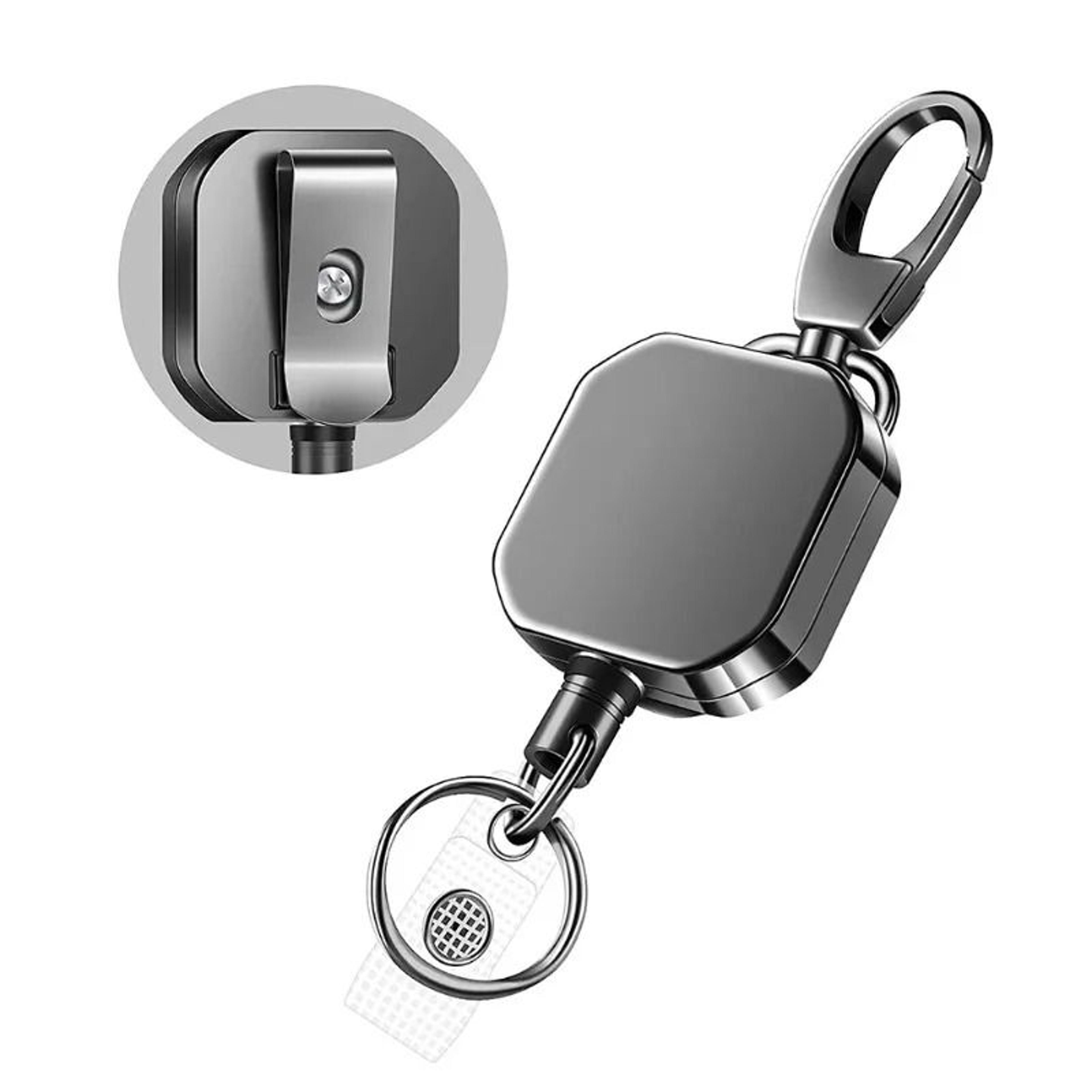 Retractable Key Chain Belt Badge Reel Clip For Keys And Ids 0