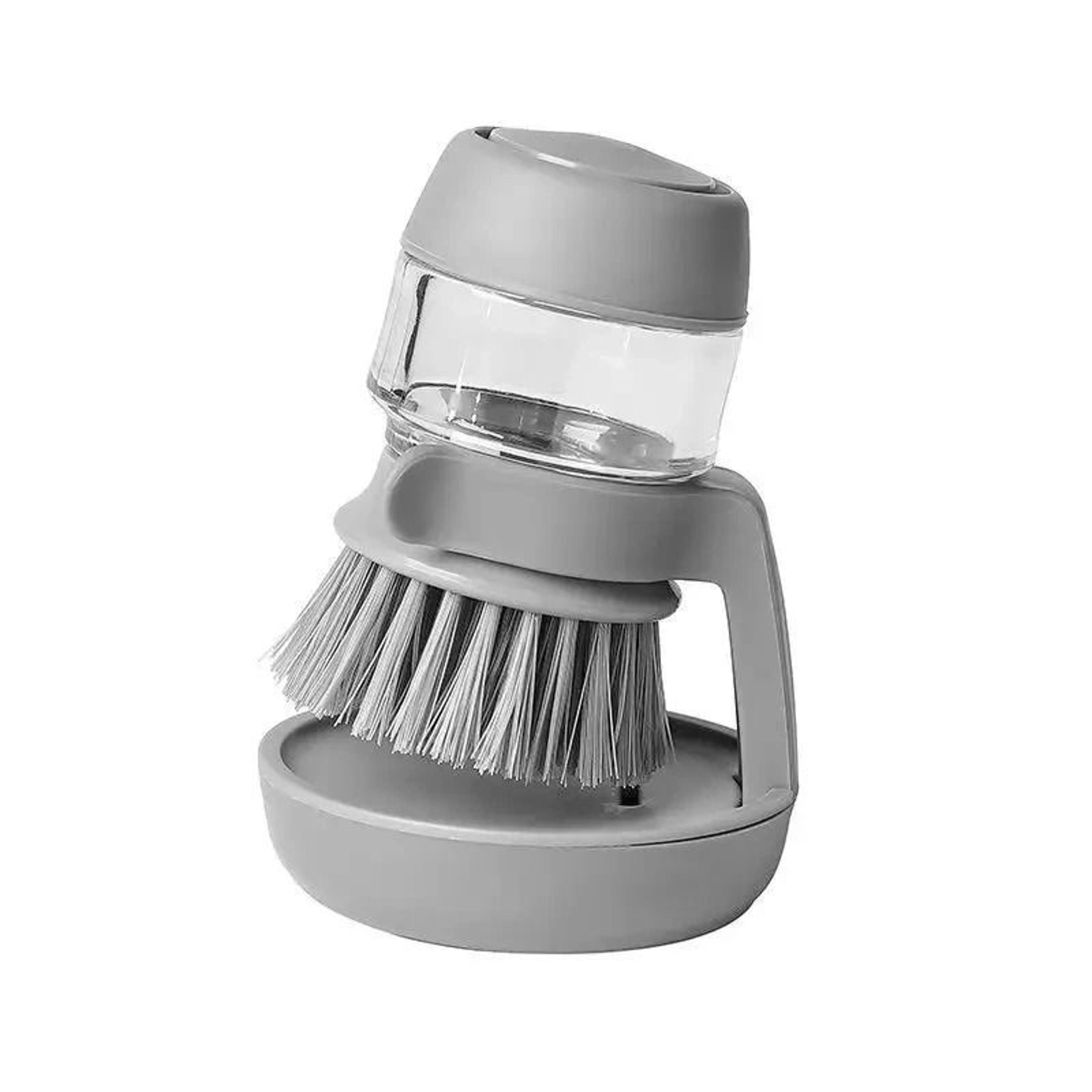Dish Brush With BuiltIn Soap Dispenser For Household Cleaning 7