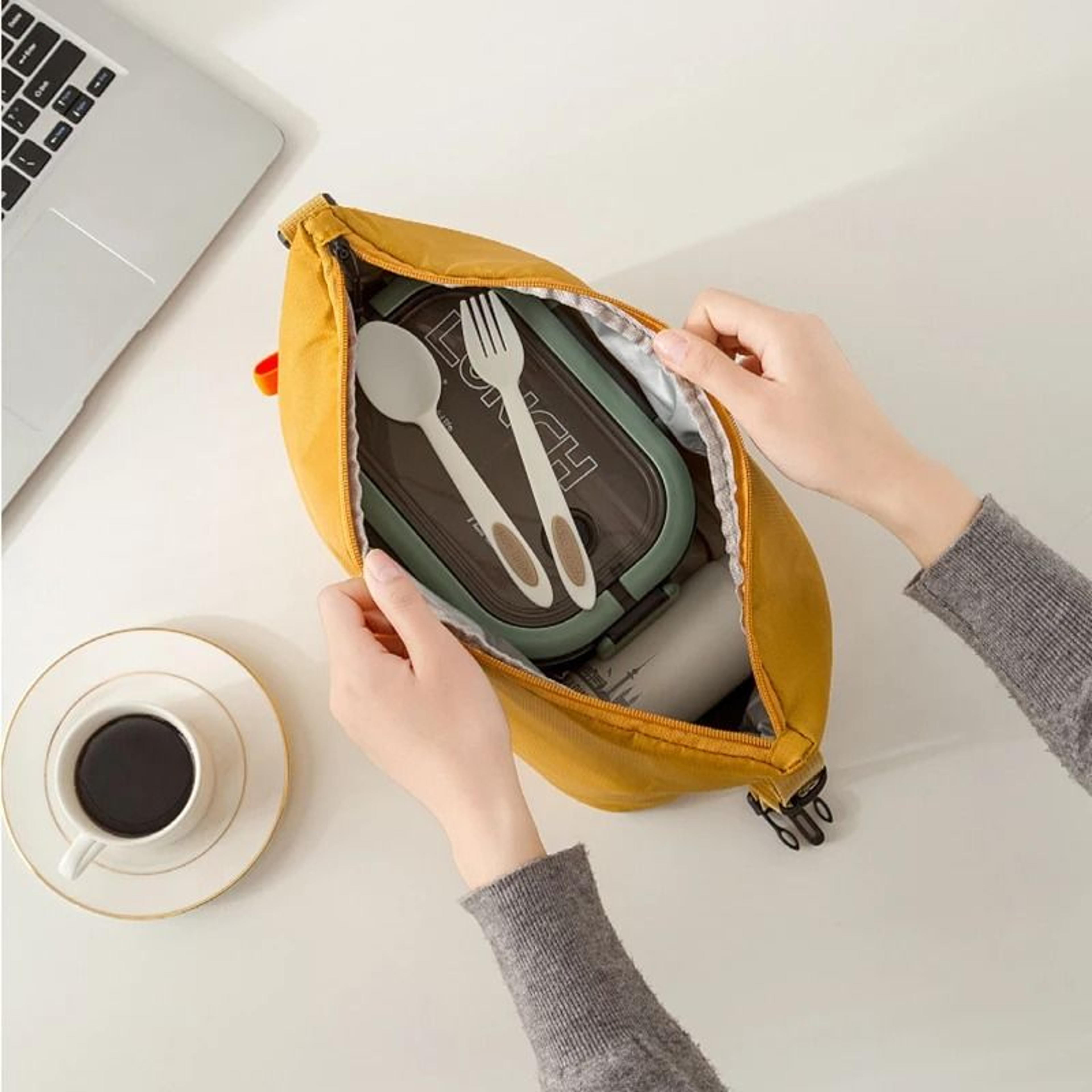 Insulated Foil Lunch Pack Bento Bag Portable Picnic Food Storage Handbag 4