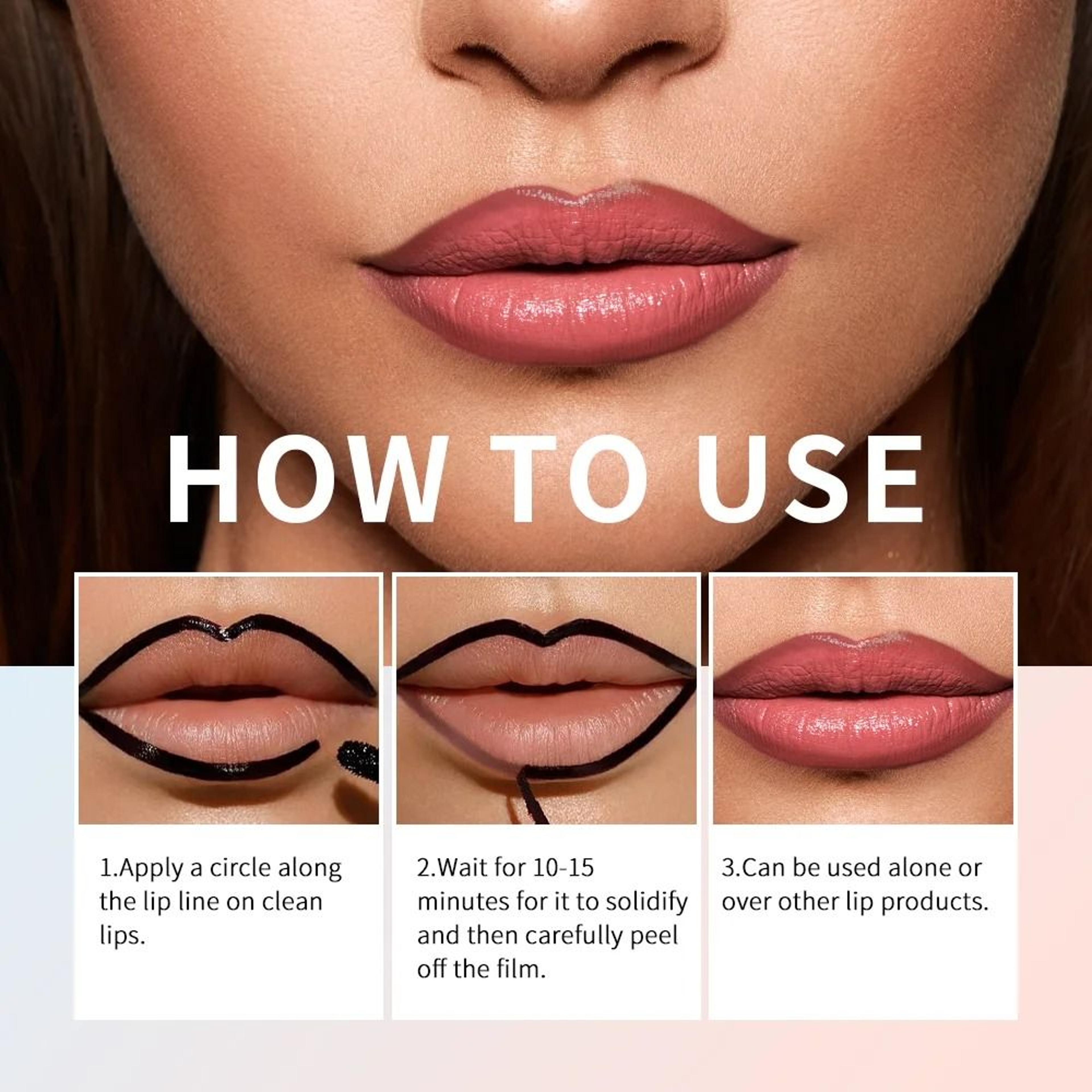 Waterproof Peel Off Tattoo Lip Liner And Lip Tint 4