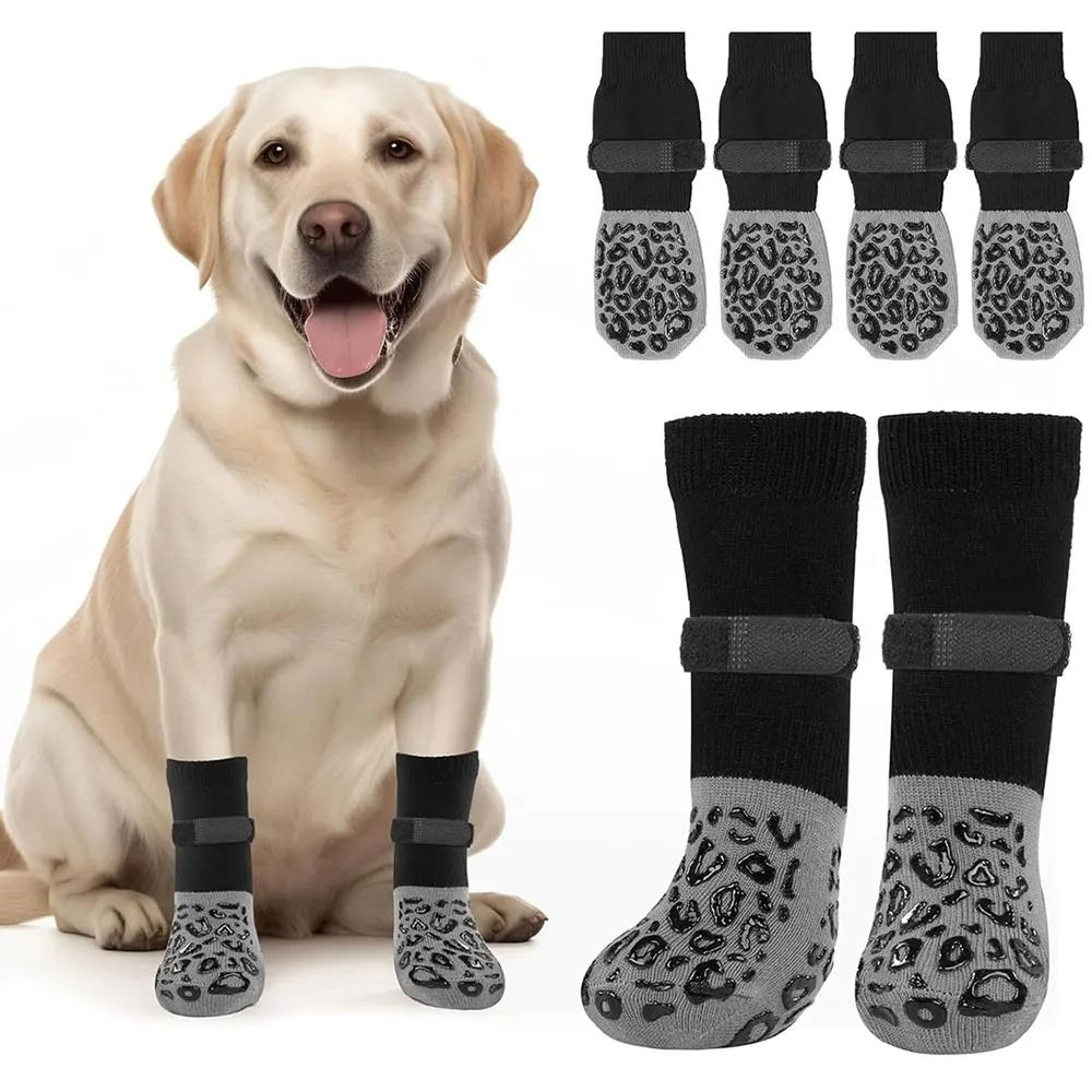 Four Pack Anti Slip Dog Socks For Paw Protection And Comfort 6
