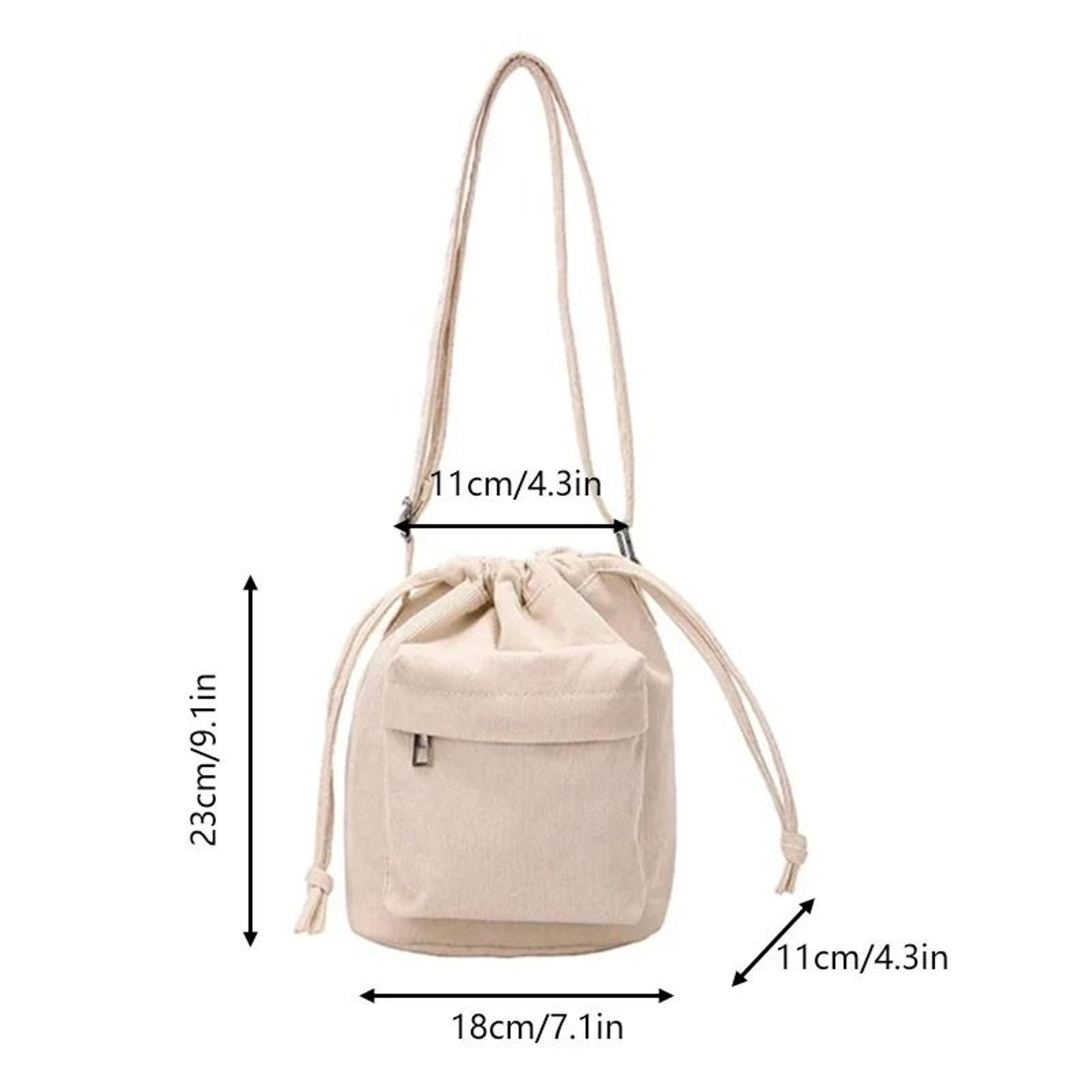 Womens Casual Drawstring Bucket Shoulder Bag 5