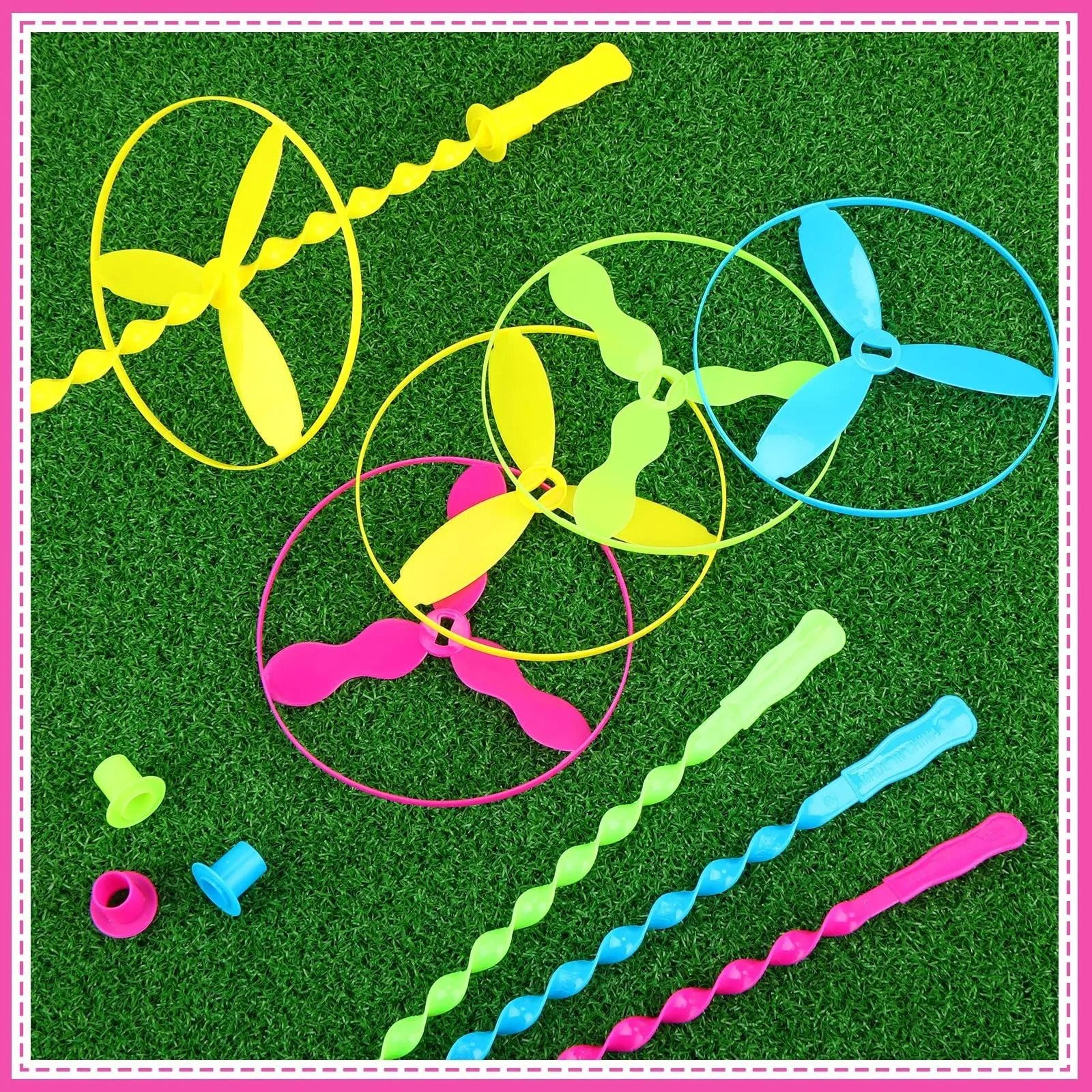 Colorful Hand Push Flying Disc Toys For Kids Party Fun 1