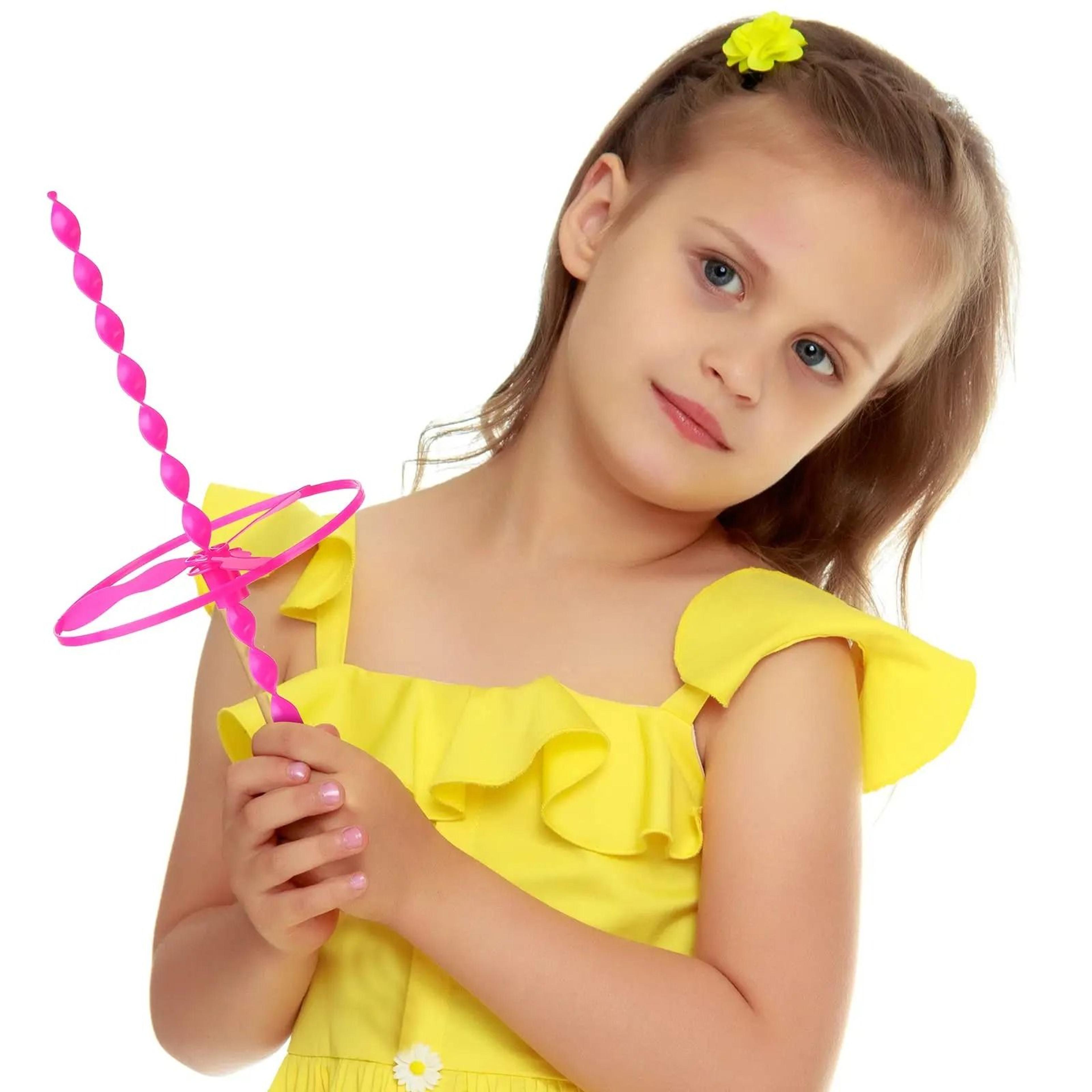 Colorful Hand Push Flying Disc Toys For Kids Party Fun 2