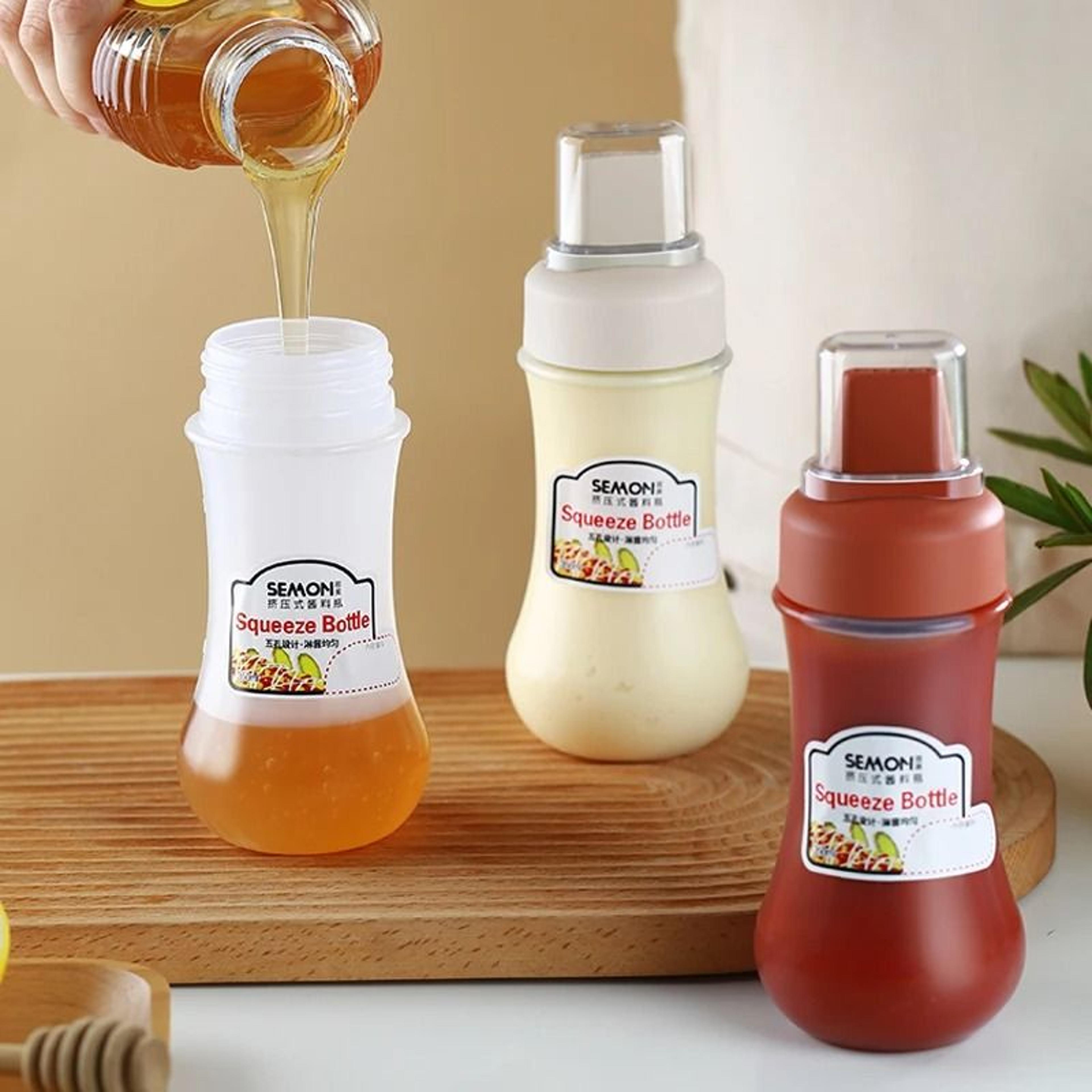 Squeeze Style Sauce Bottle 350ML For Condiments And Dressings 3
