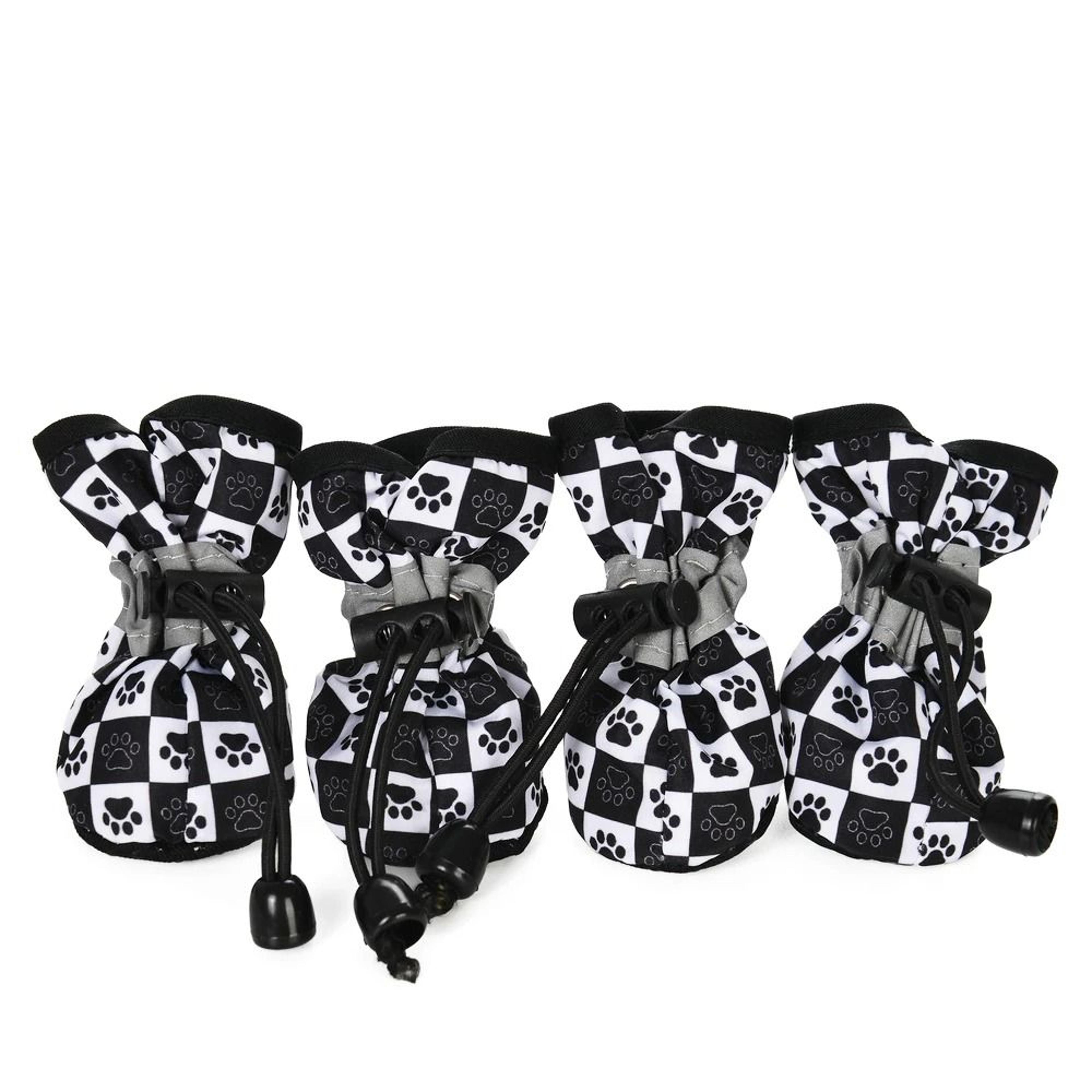 Adjustable Anti Slip Pet Dog Shoes Four Piece Set 8