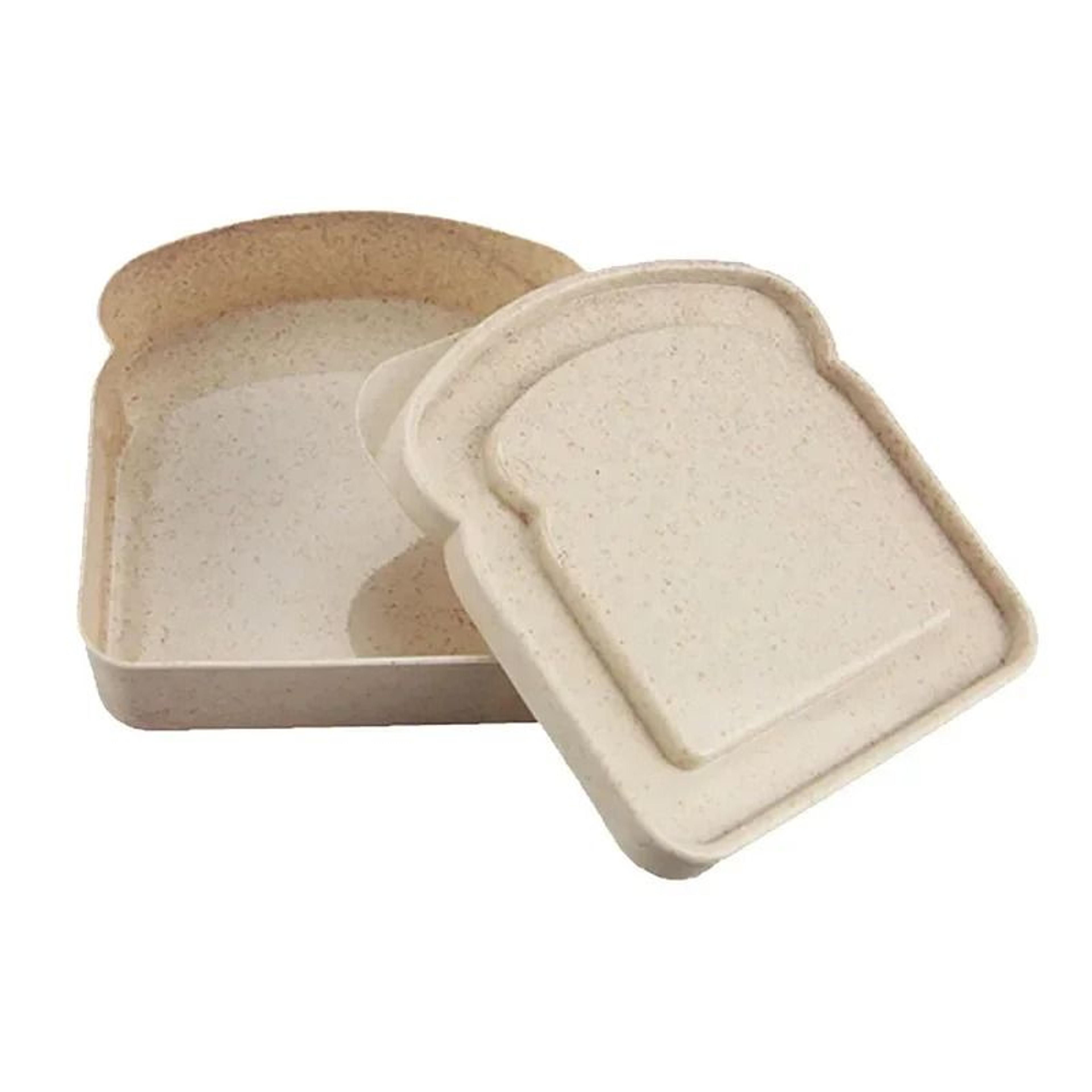 Toast Shaped Portable Silicone Lunch Box With Lid 9
