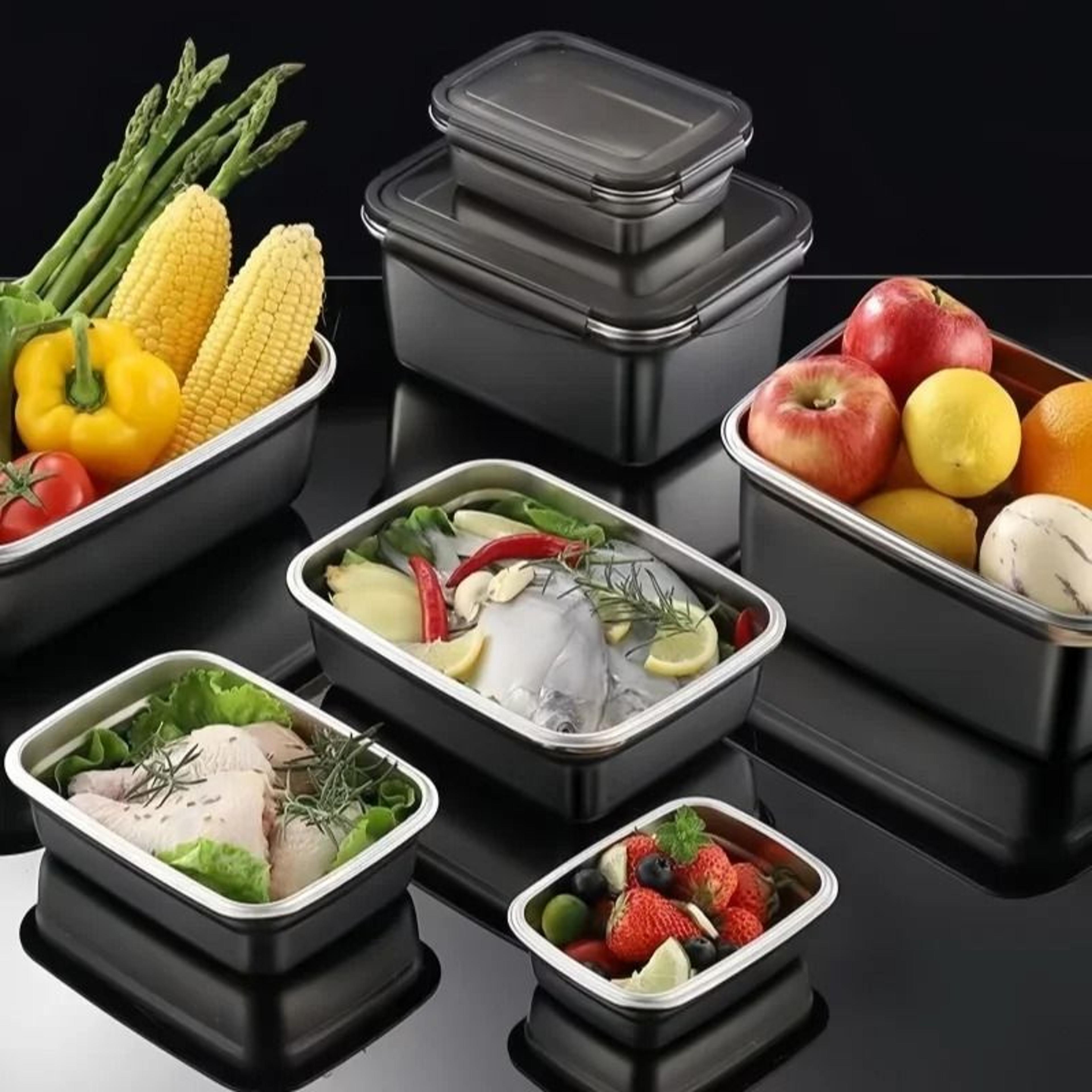 Stainless Steel Airtight Food Storage Container With Lid 4
