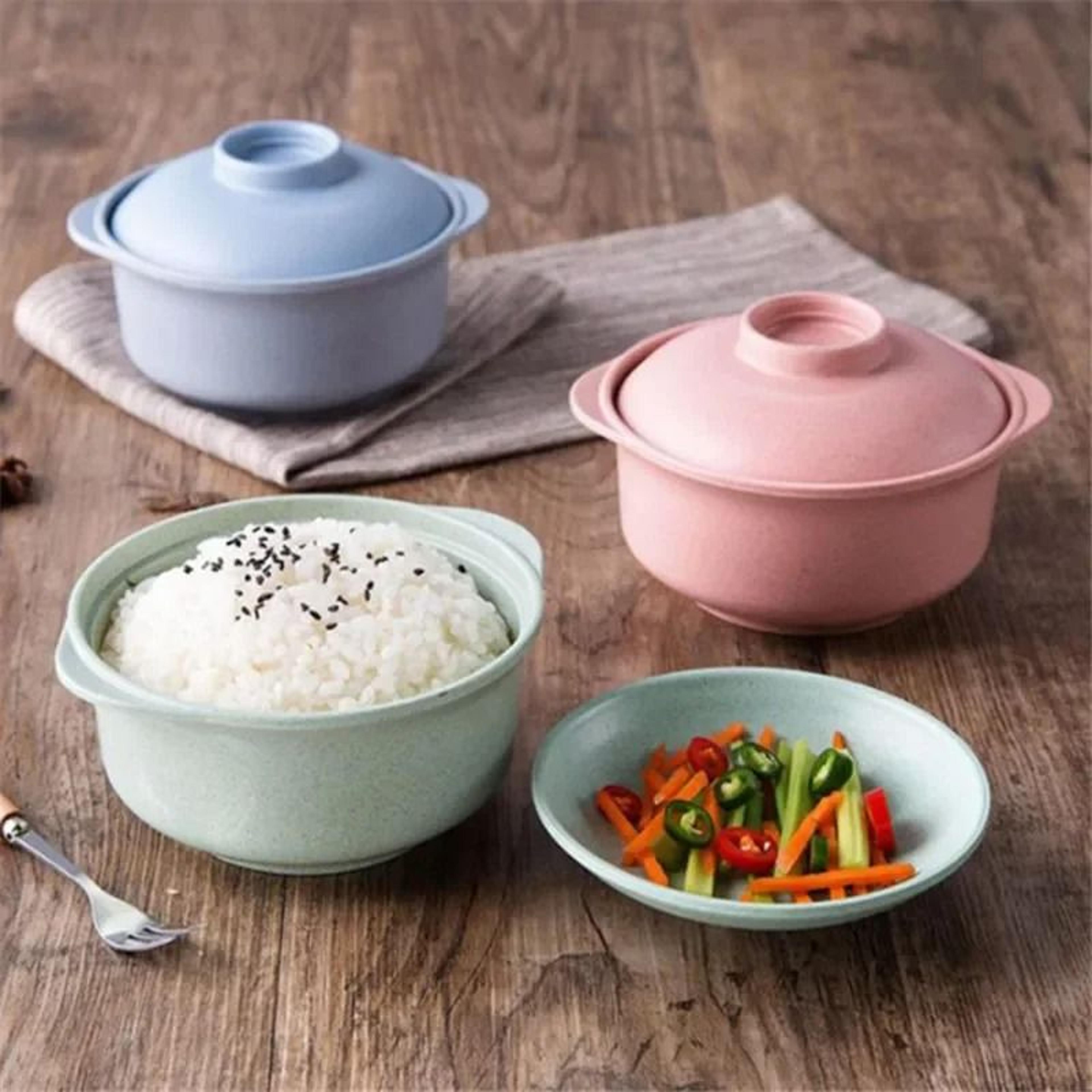 Instant Noodle Bowl With Lid For Soup And Rice Meals 2