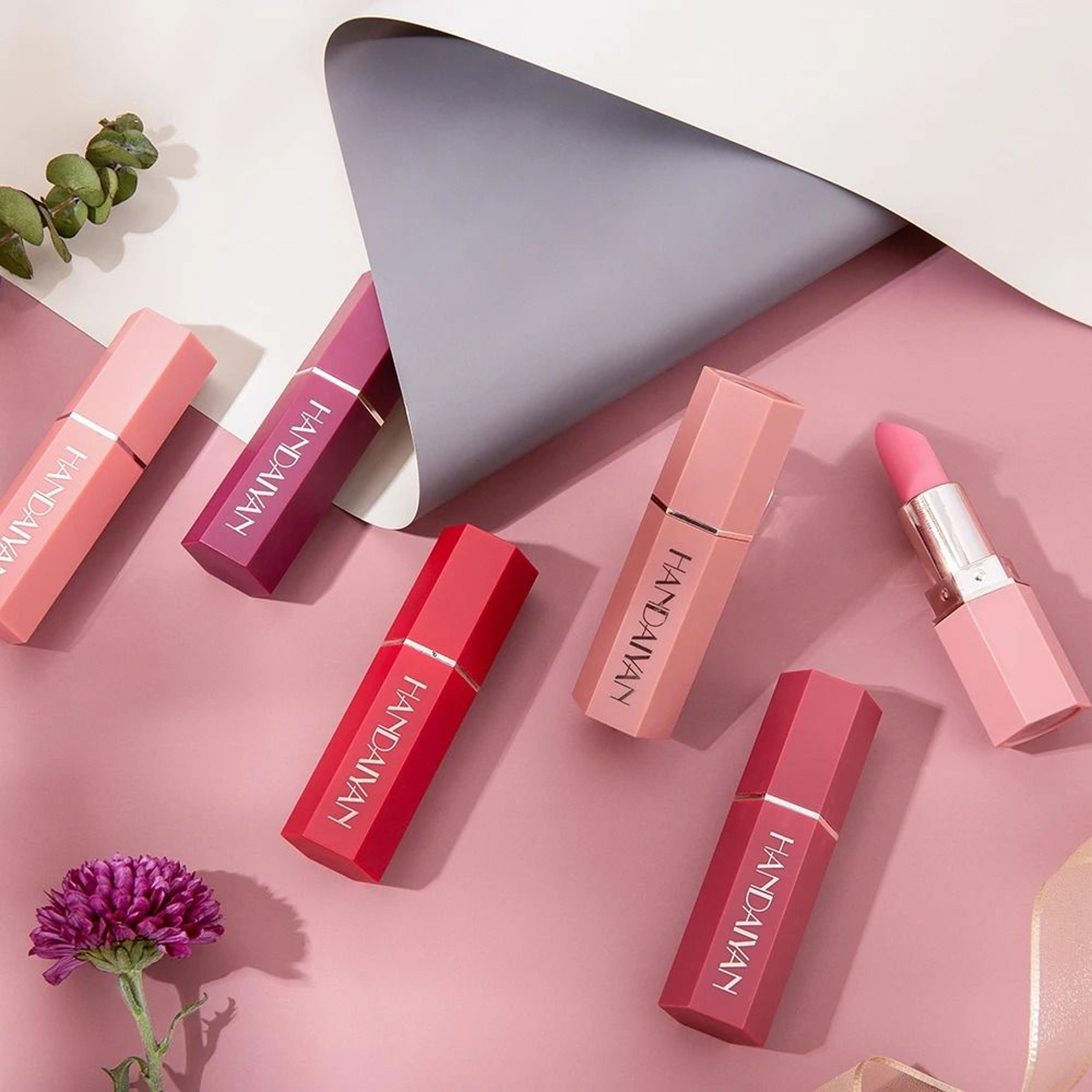 Velvet Matte Lipstick Set Long Lasting And Waterproof 5