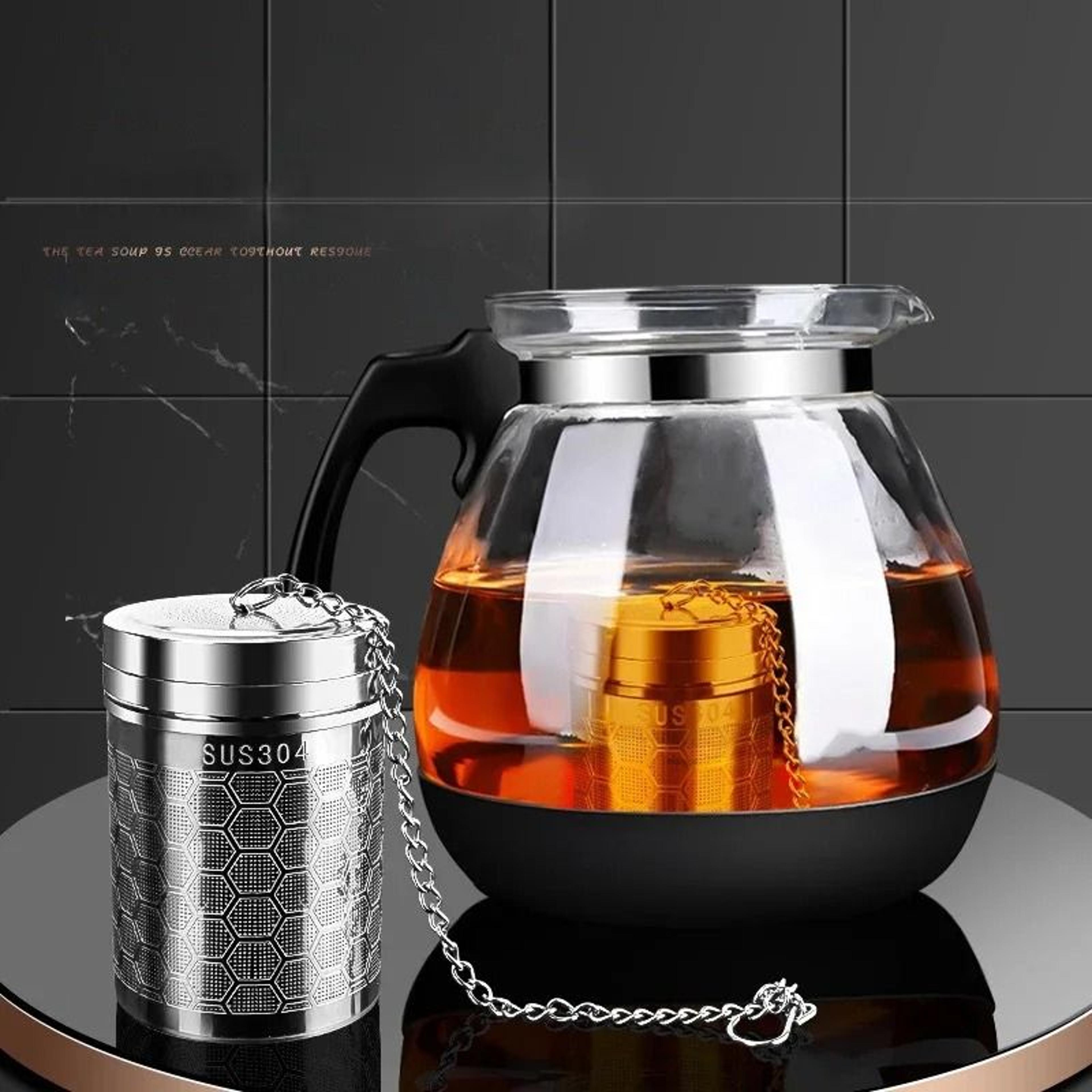 Extra Fine Mesh Stainless Steel Tea Infuser With Chain Hook 1