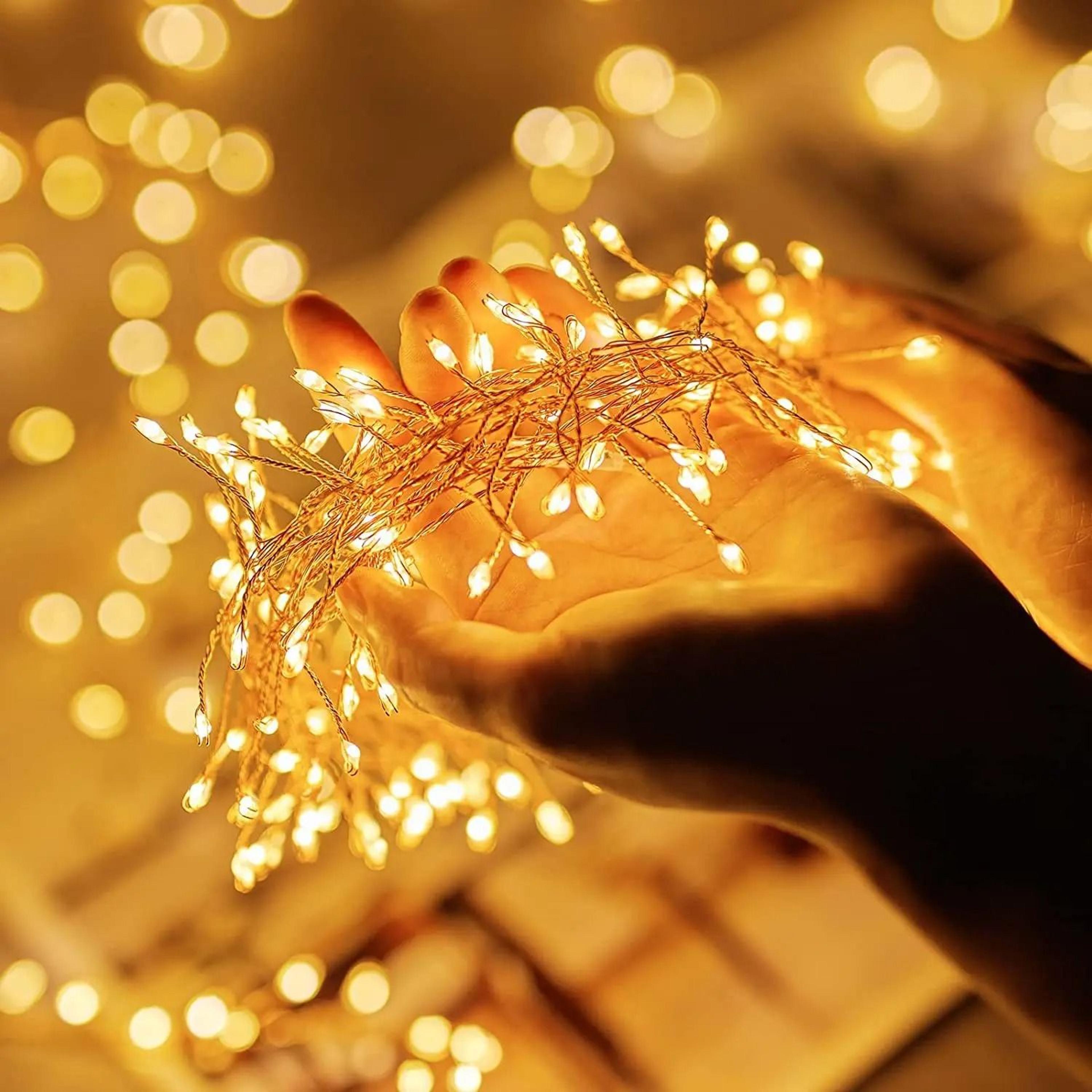 USB Powered LED Firecracker String Lights With Remote Control For Home And Events 3