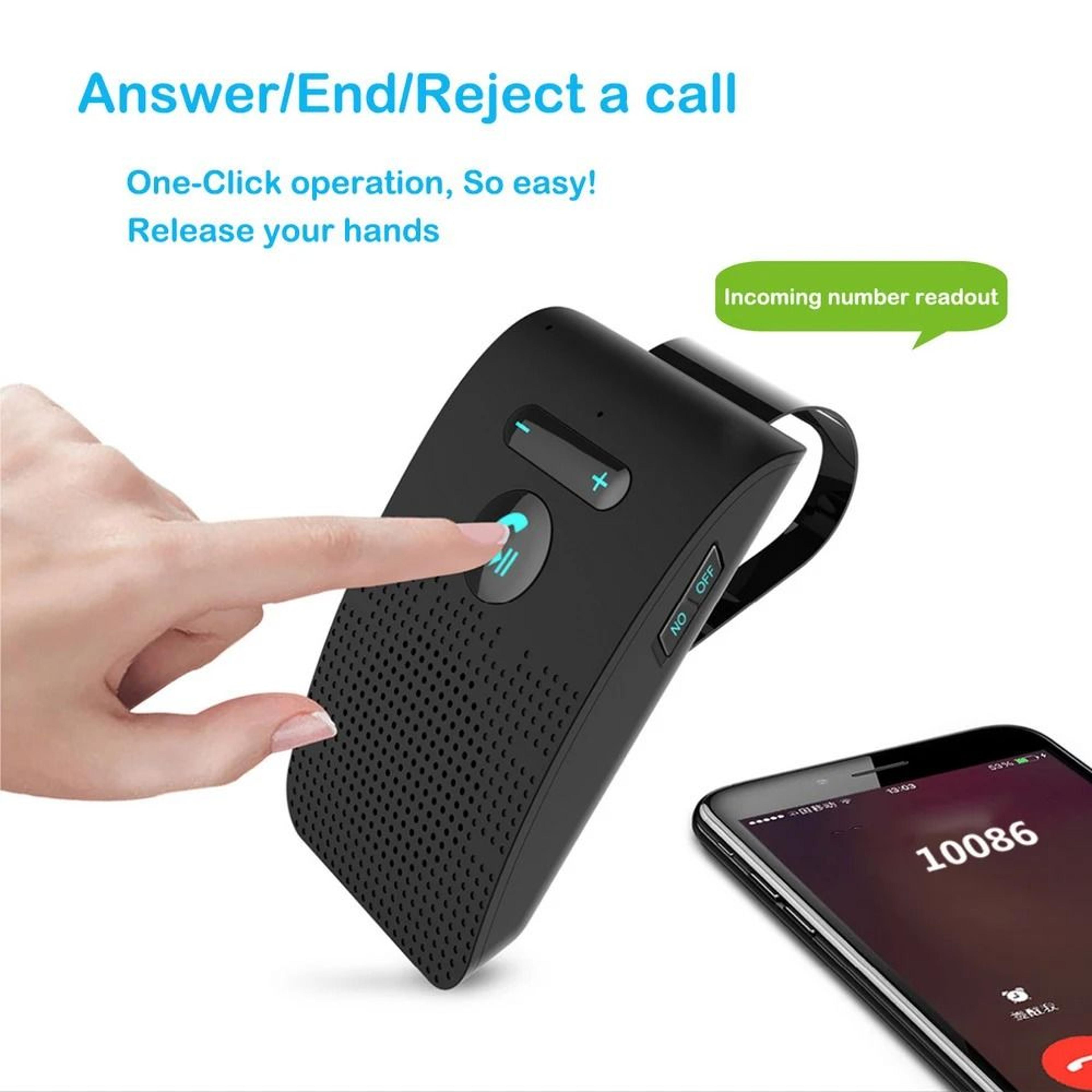 Bluetooth Five Point Zero Handsfree Car Kit With HiFi Speaker 4