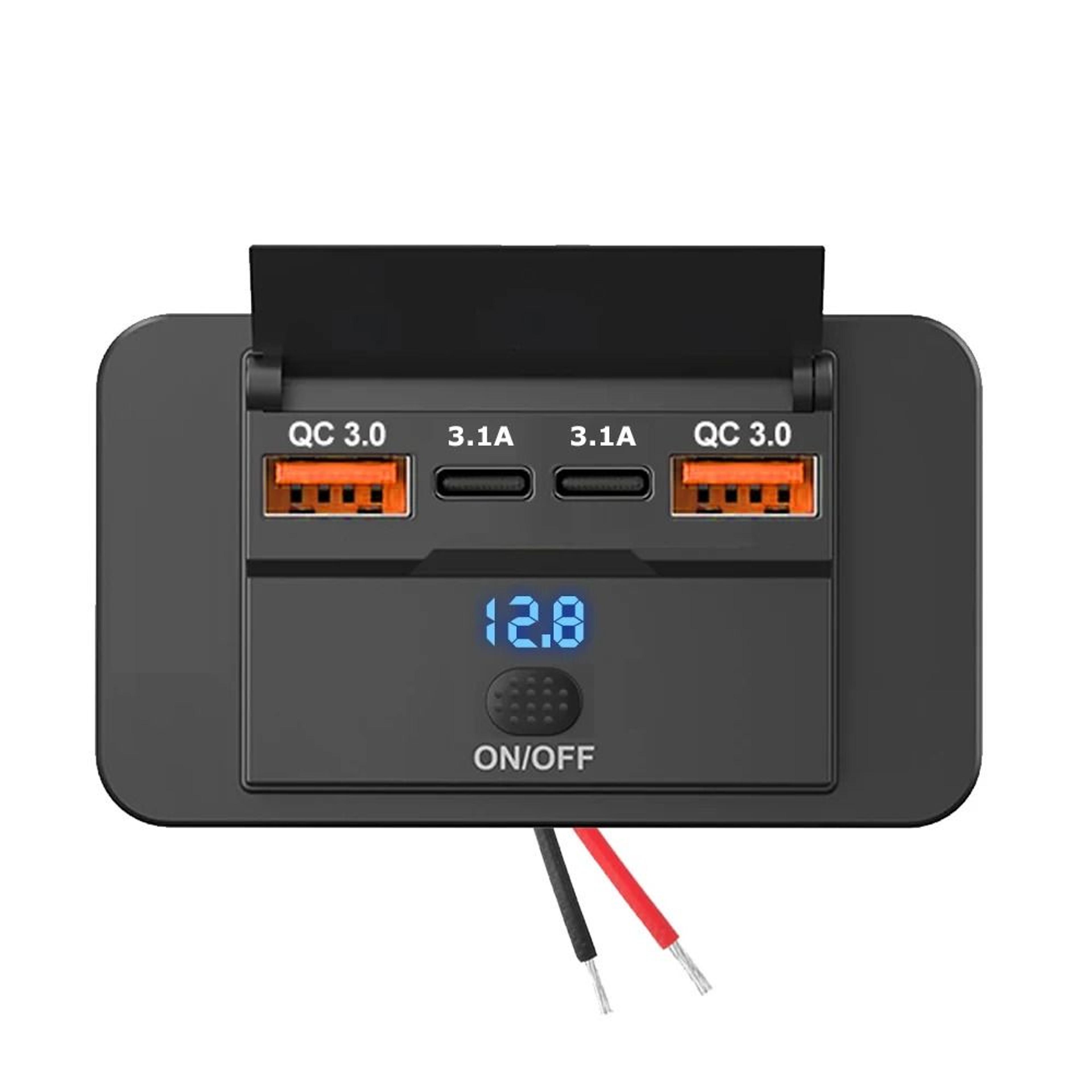 Dual PD And Dual QC USB Car Charger 96watt For Vehicles 6