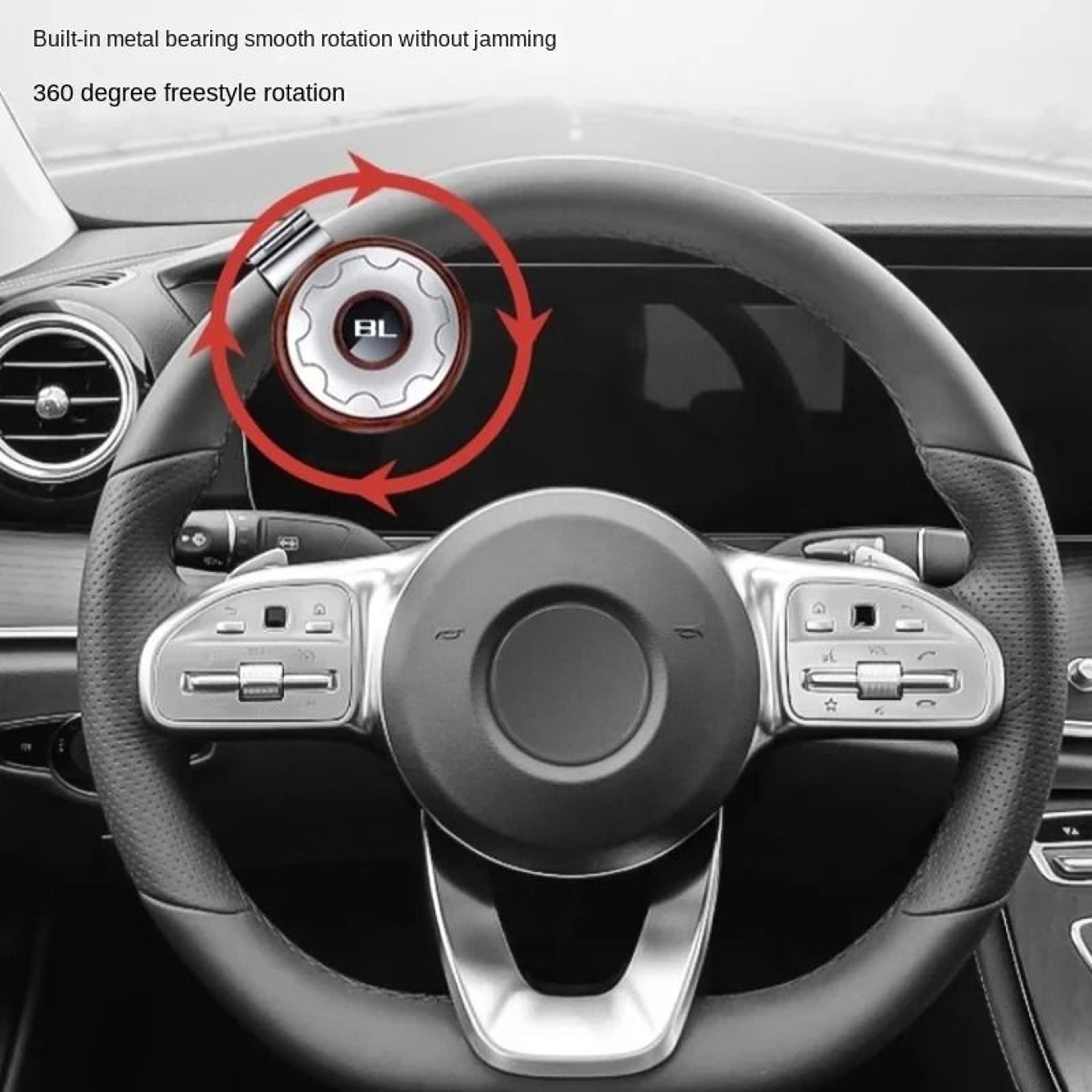 Car Steering Wheel Booster Knob With Spinner Handle Universal Fit 1