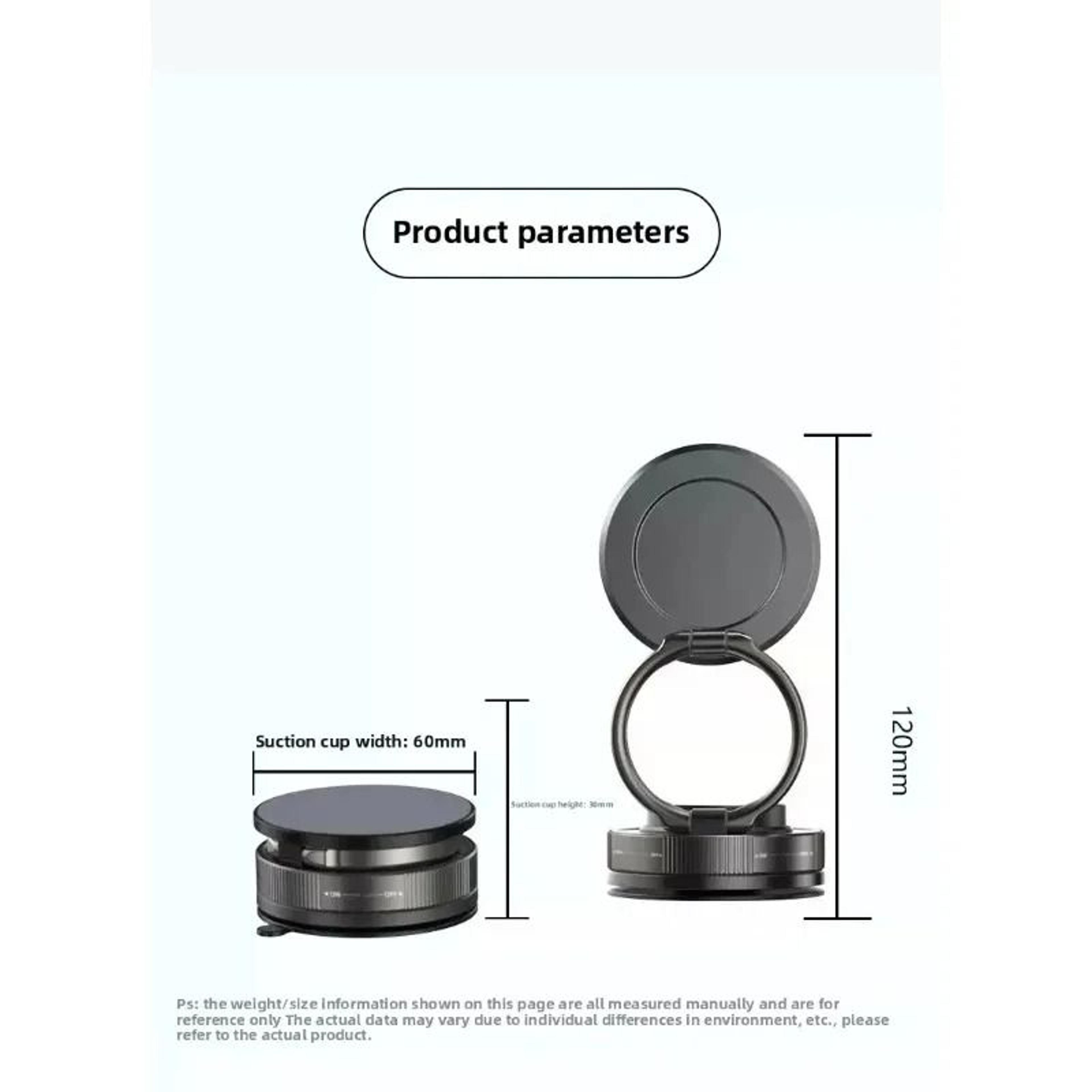 Vacuum Magnetic Phone Holder With Strong Suction Cup Adjustable Stand 5