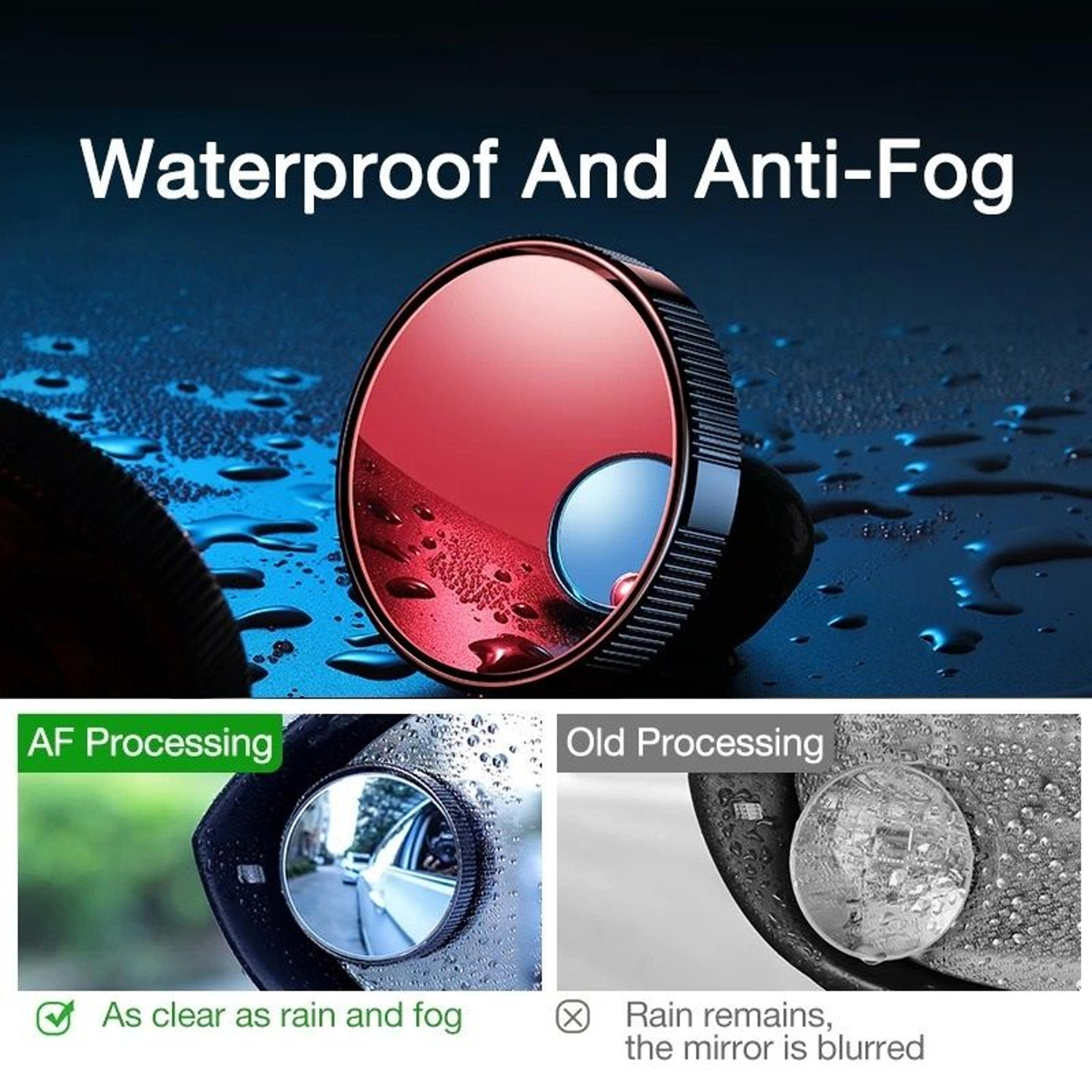 Adjustable Round Blind Spot Mirror Set For Wide Angle Car Visibility 5