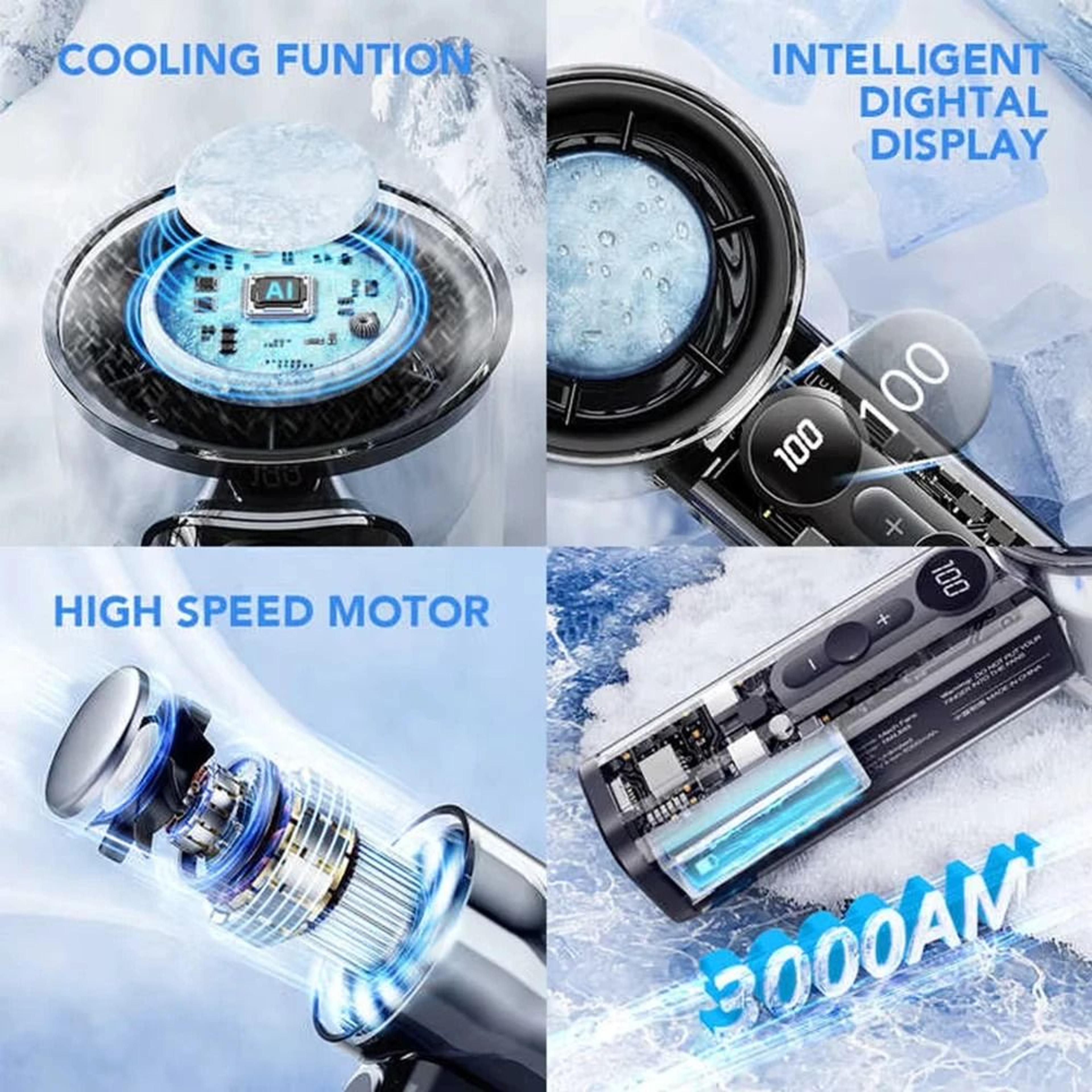 Portable Rechargeable Handheld Fan With Semiconductor Cooling And USB Power 2