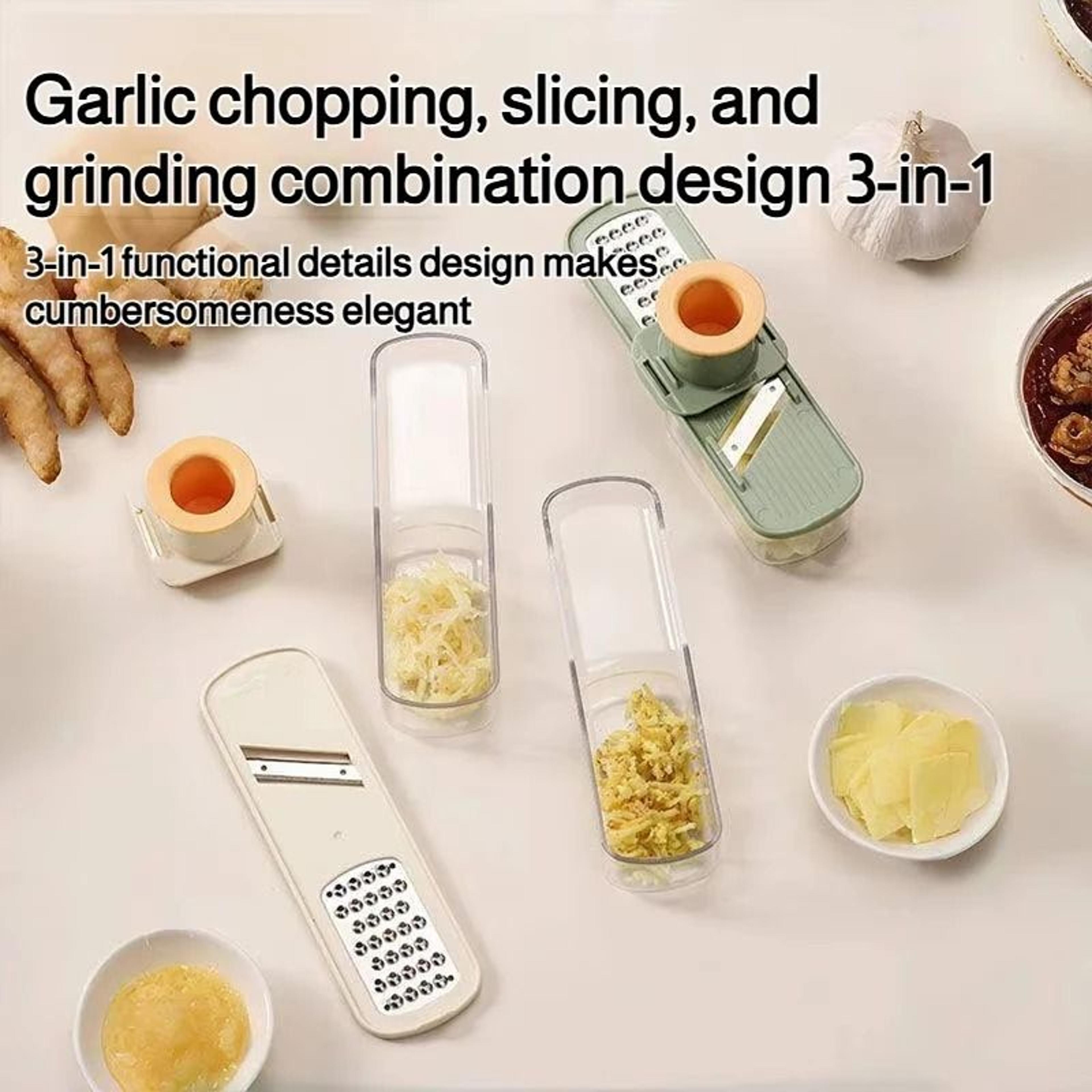 3in1 Kitchen Grinder Slicer Tool For Ginger Garlic And Vegetables 4