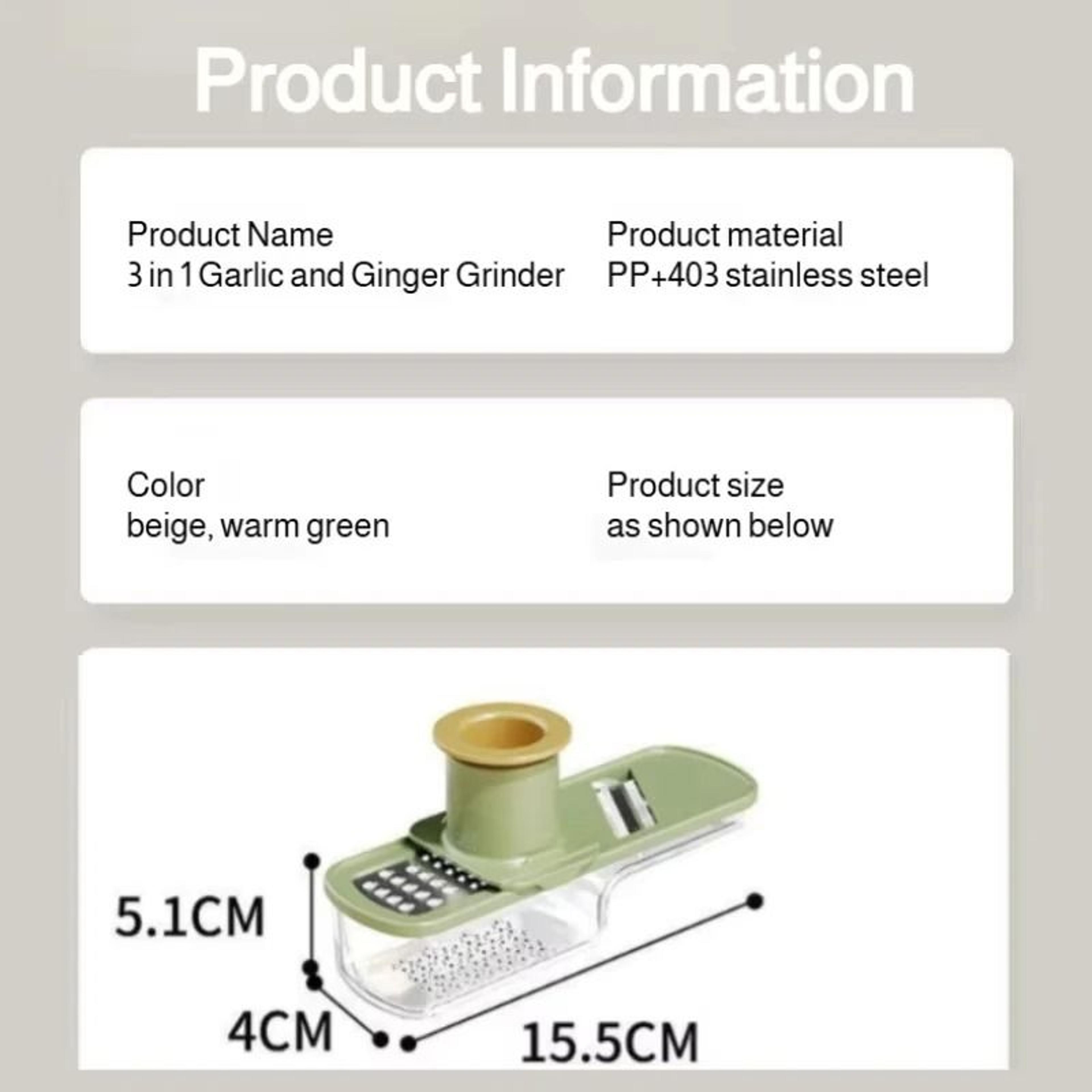 3in1 Kitchen Grinder Slicer Tool For Ginger Garlic And Vegetables 5