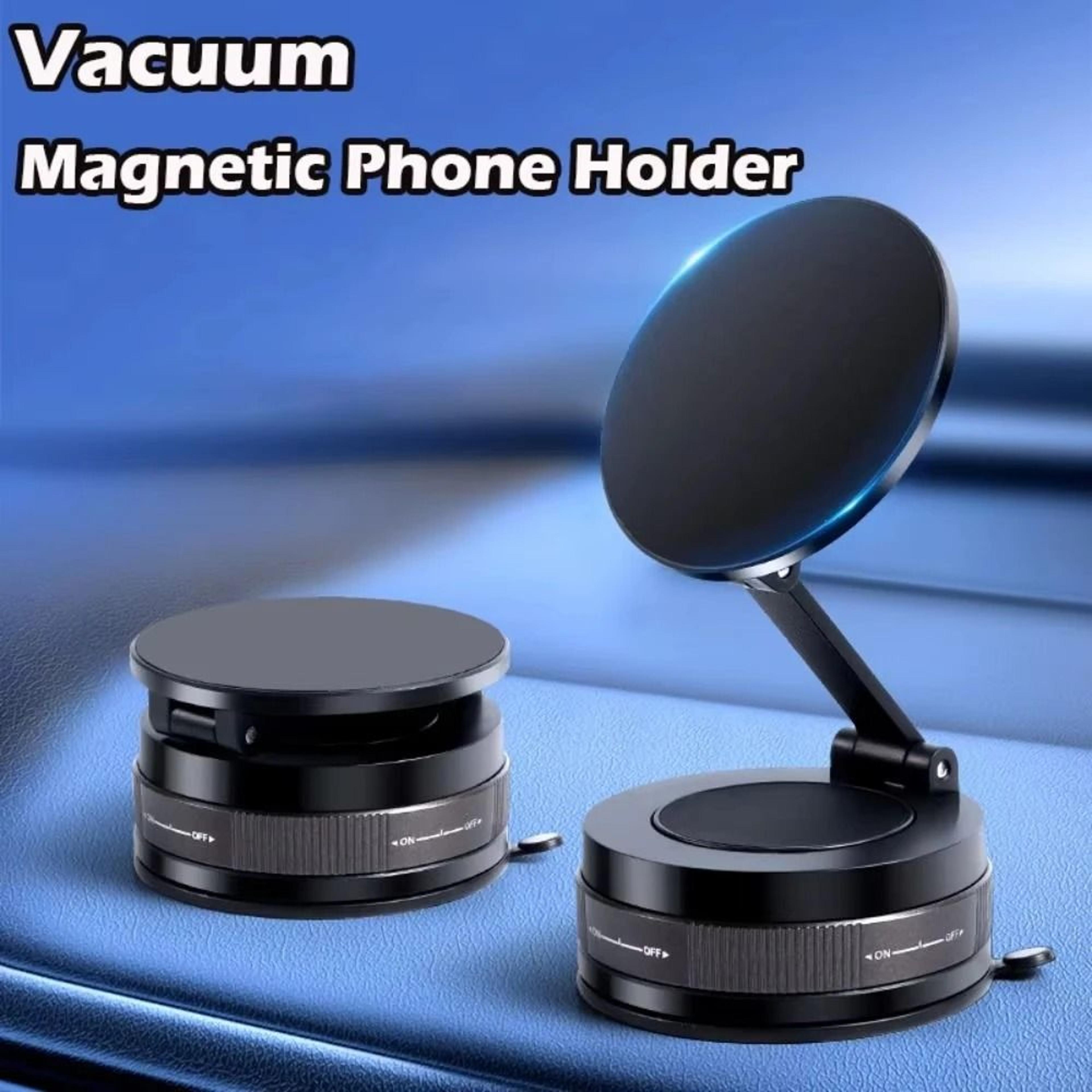 Vacuum Magnetic Phone Holder With Adjustable Suction Cup Stand 0