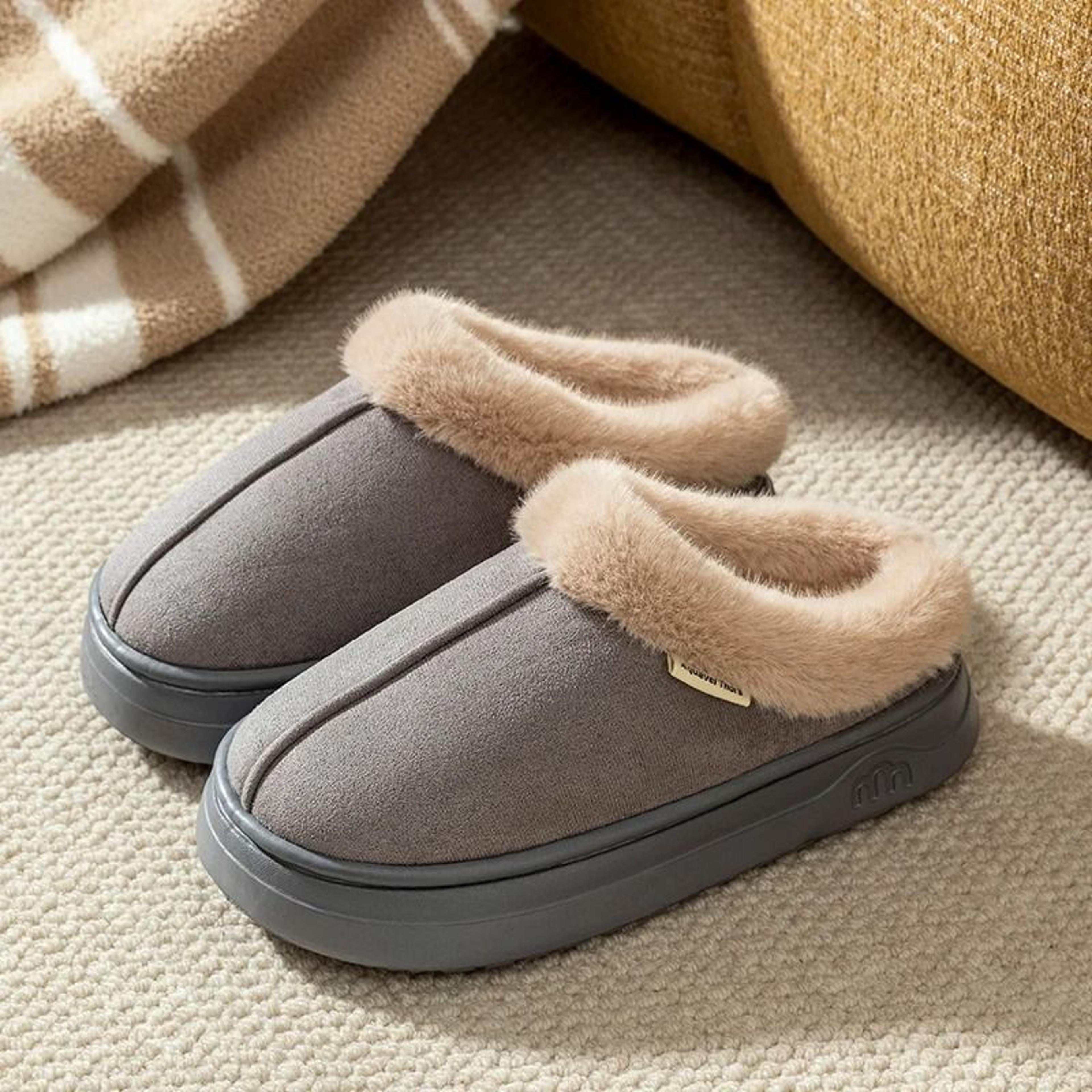 Warm Winter Slippers For Women Indoor And Outdoor Comfort With Thick Soft Sole 8