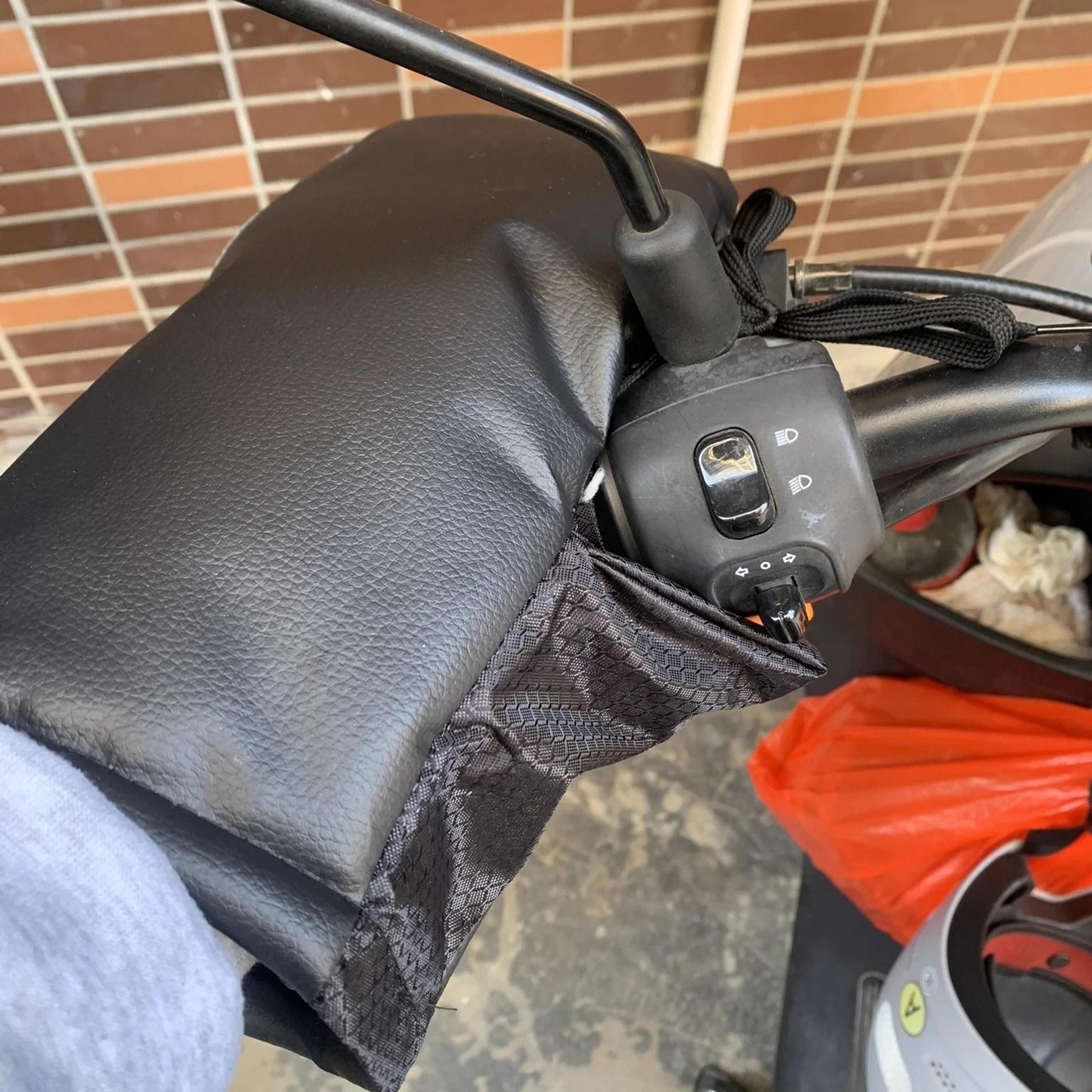 Winter Electric Bike Gloves Plush Handlebar Mittens Windproof Warm Cover For Bicycle Motorcycle 4