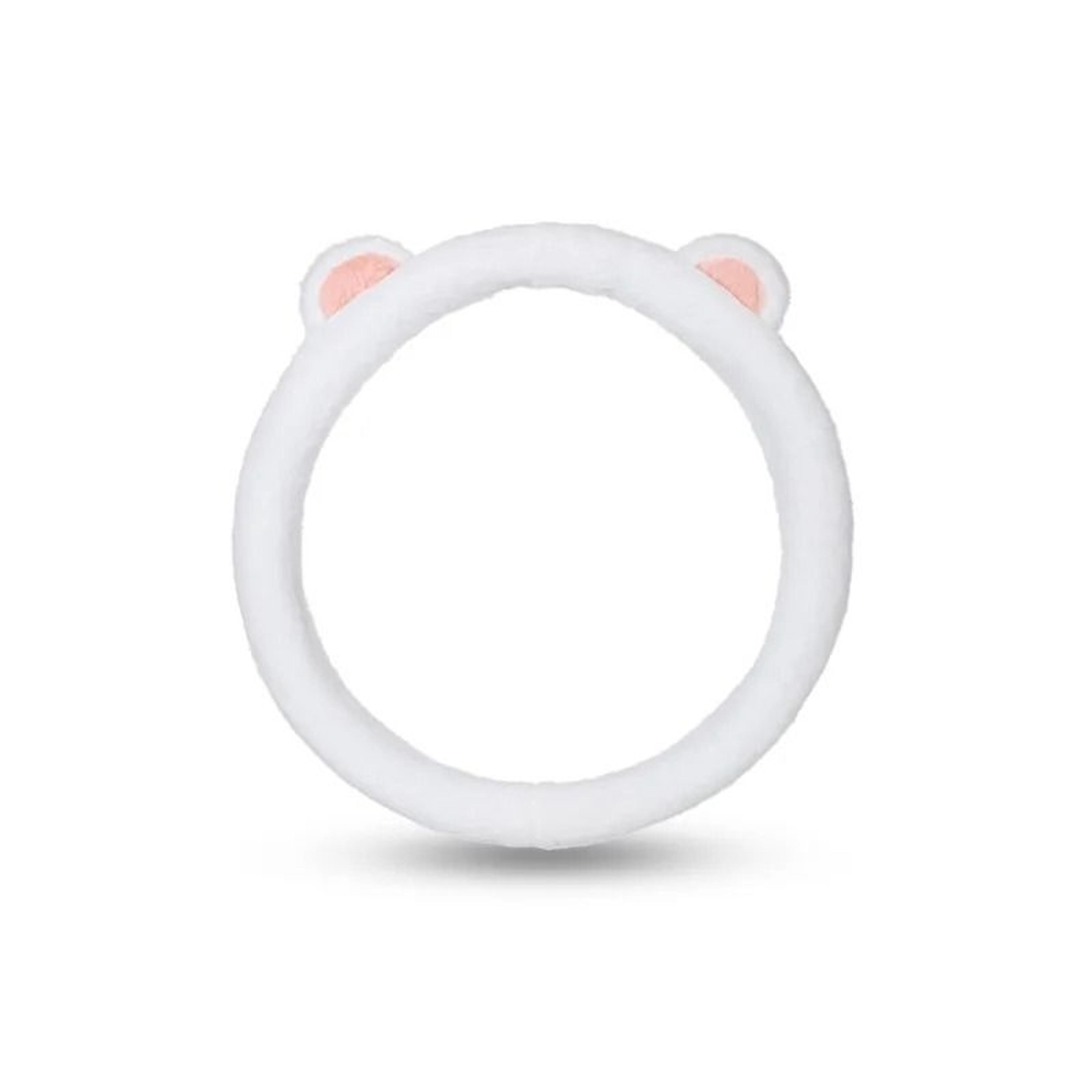 Plush Bear Ear Steering Wheel Cover Universal Winter Warm Comfort 7