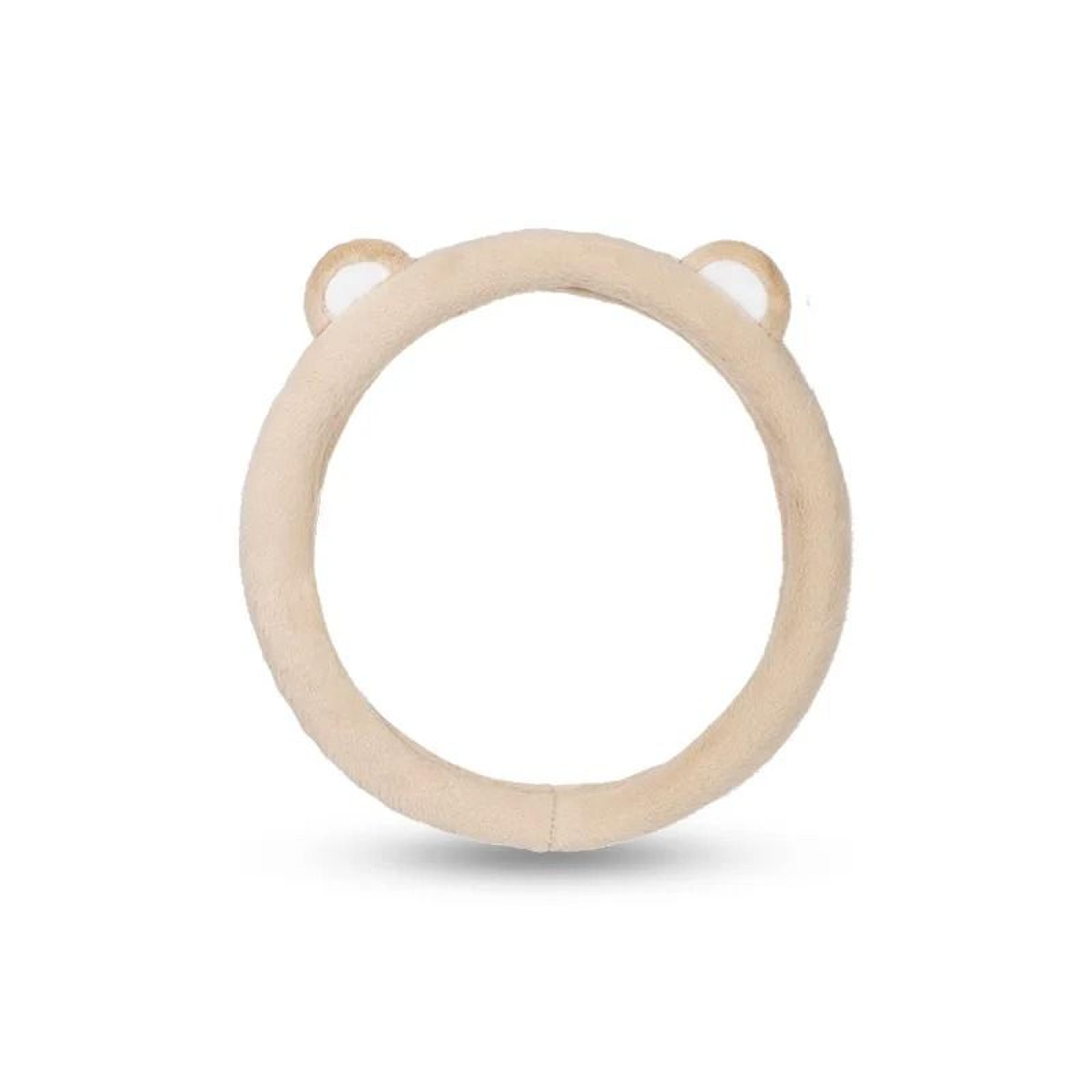 Plush Bear Ear Steering Wheel Cover Universal Winter Warm Comfort 8