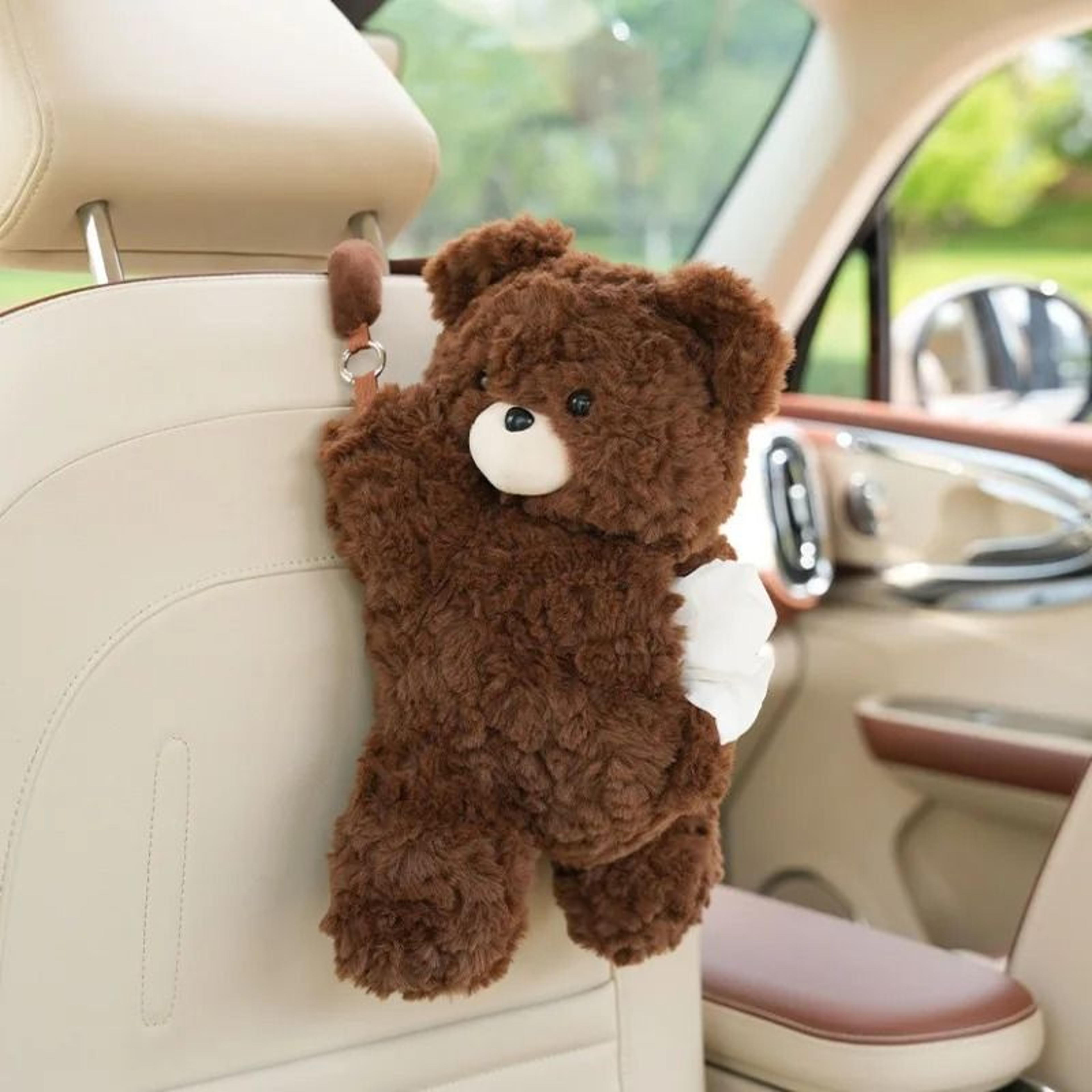 Universal Car Tissue Holder Plush Doll Hanging Paper Case 8