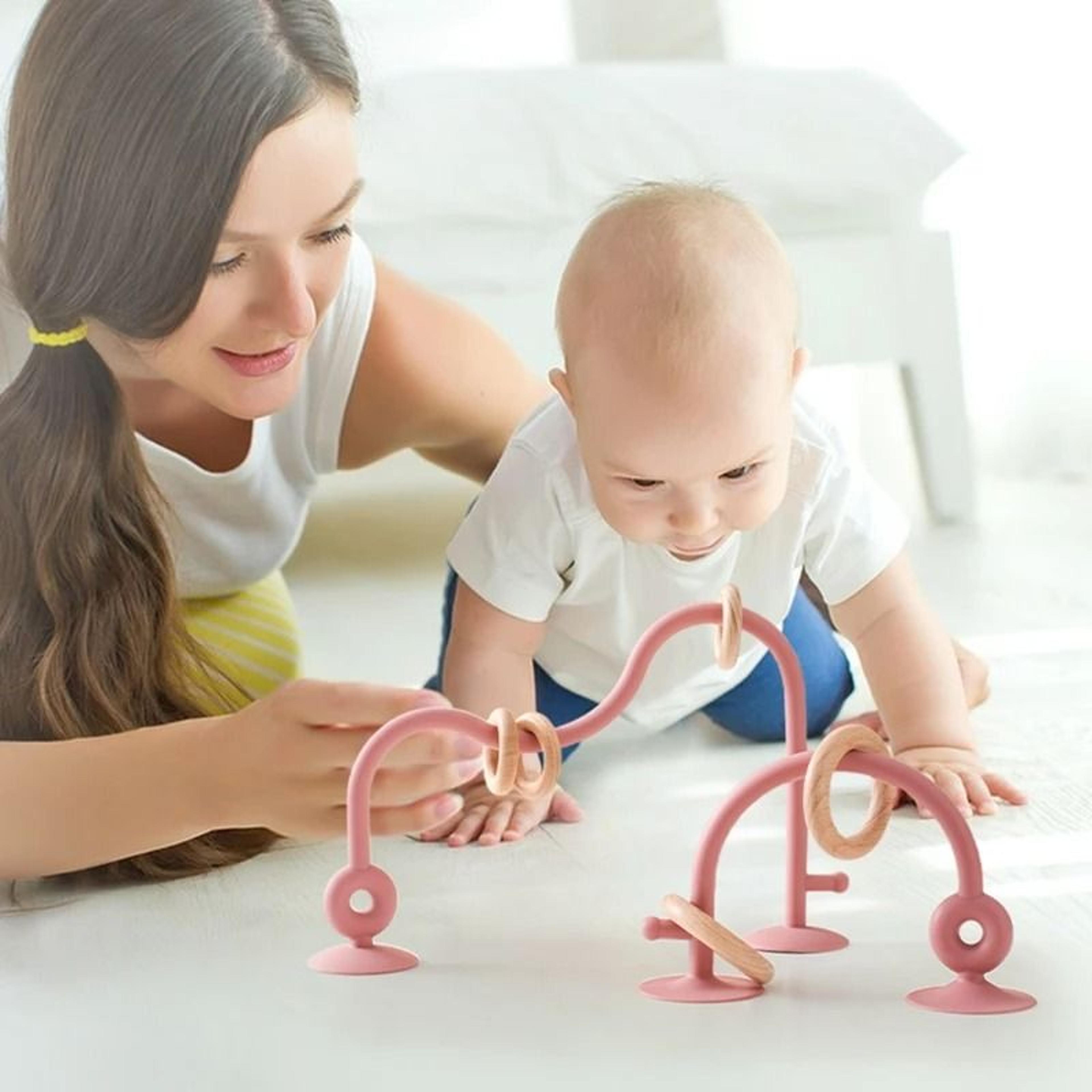 Silicone Montessori Educational Teether And Track Maze Baby Toy 4