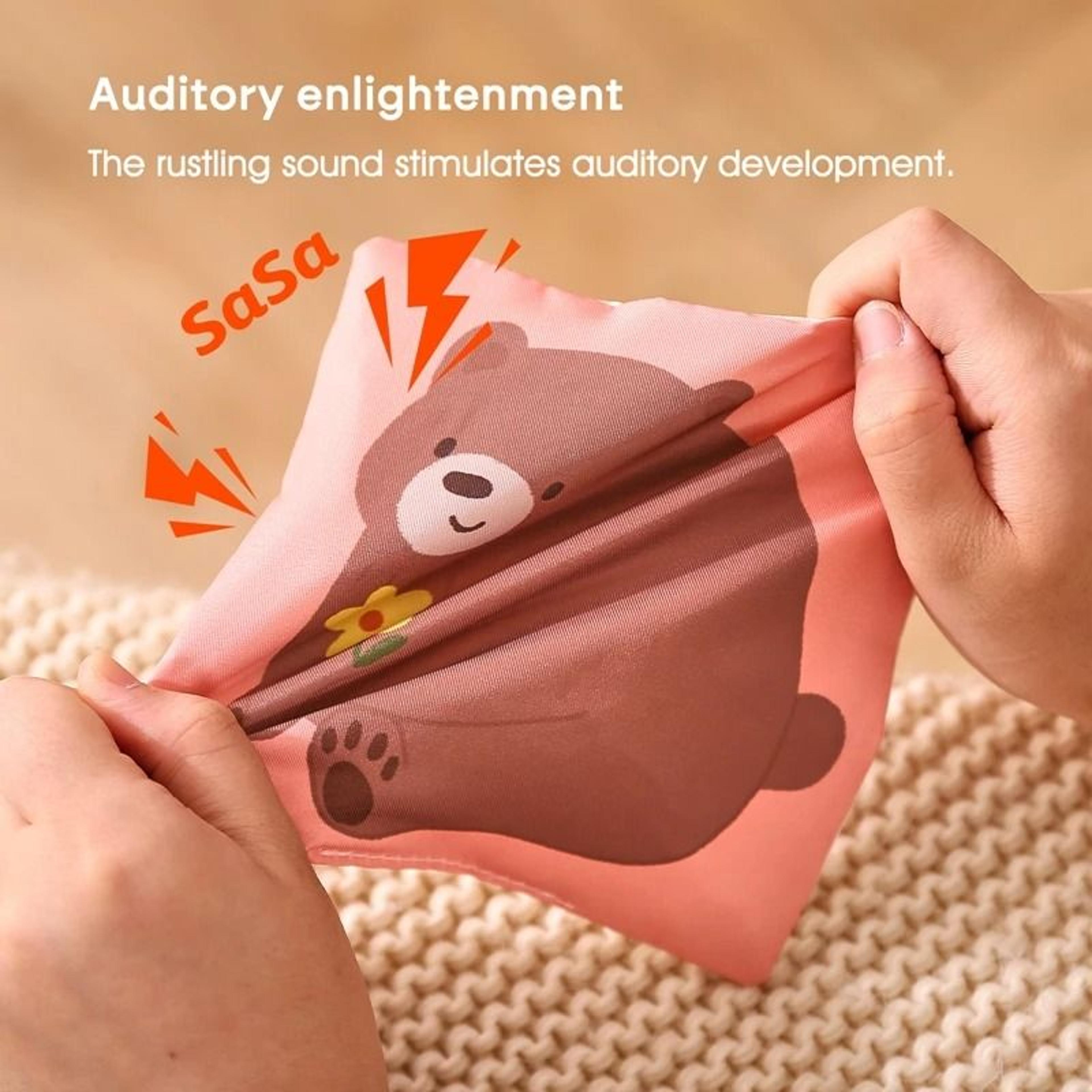 Montessori Magic Cotton Animal Tissue Box Busy Toy For Fine Motor Play 4