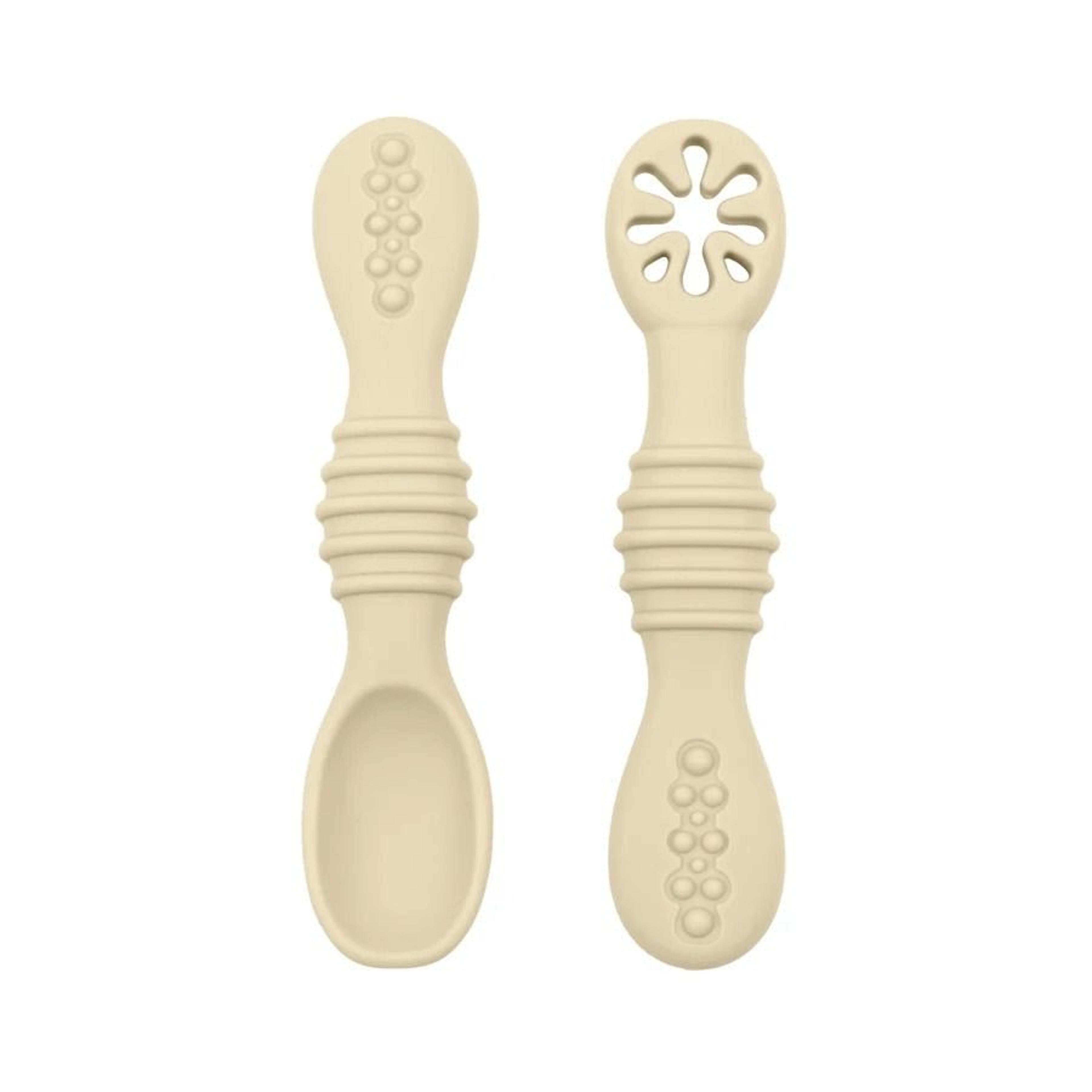 Food Grade Silicone Baby Spoon And Fork Training Set 9
