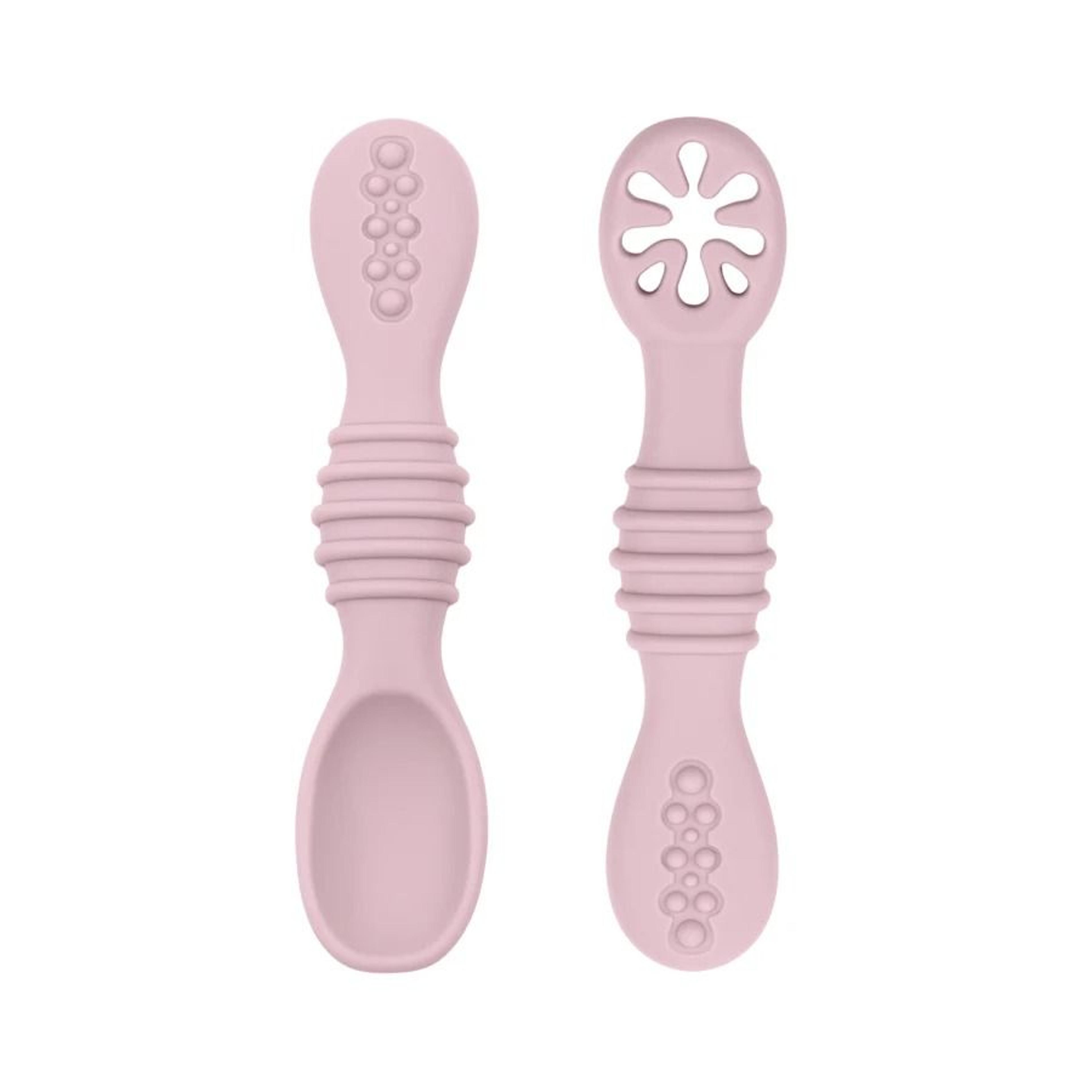 Food Grade Silicone Baby Spoon And Fork Training Set 11