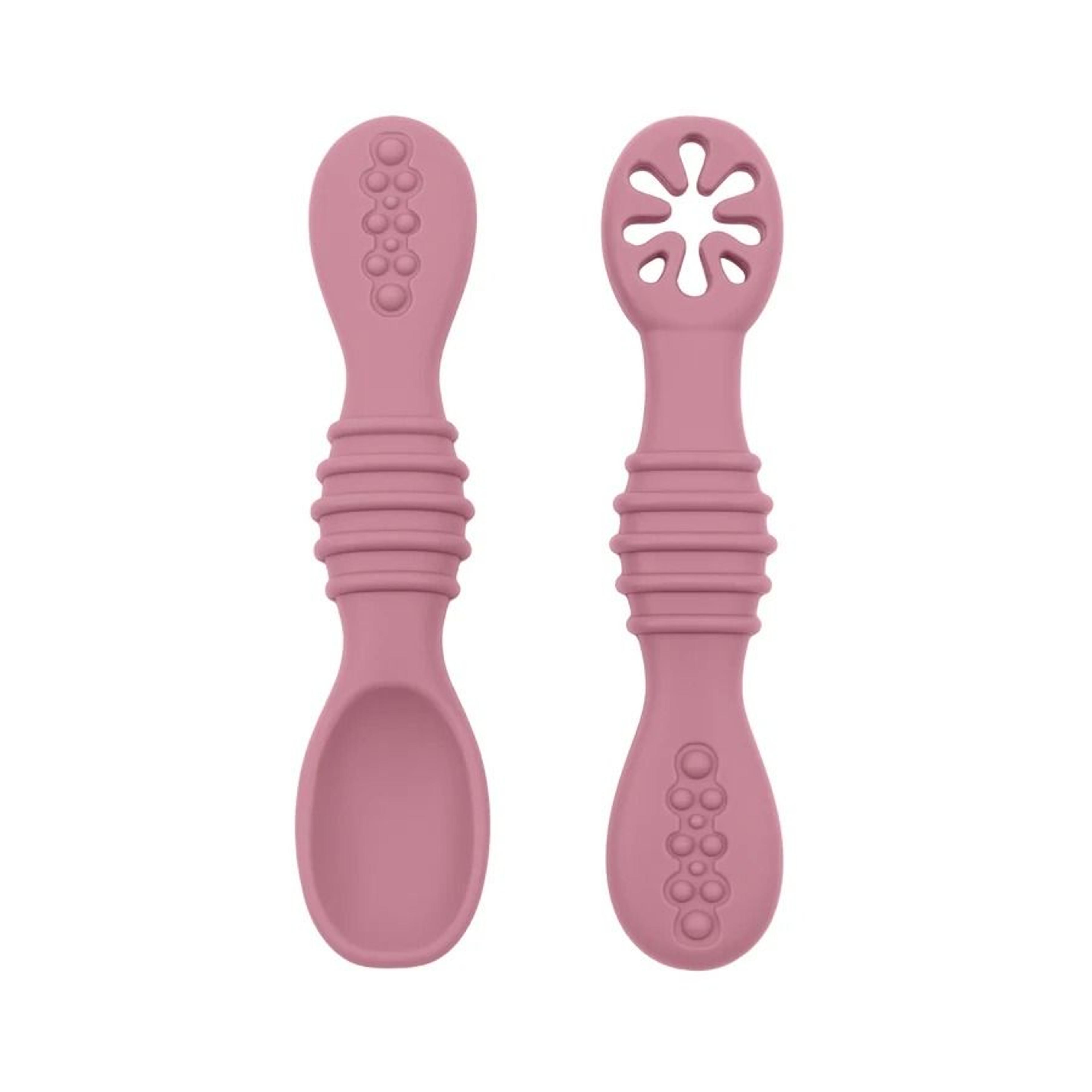 Food Grade Silicone Baby Spoon And Fork Training Set 6