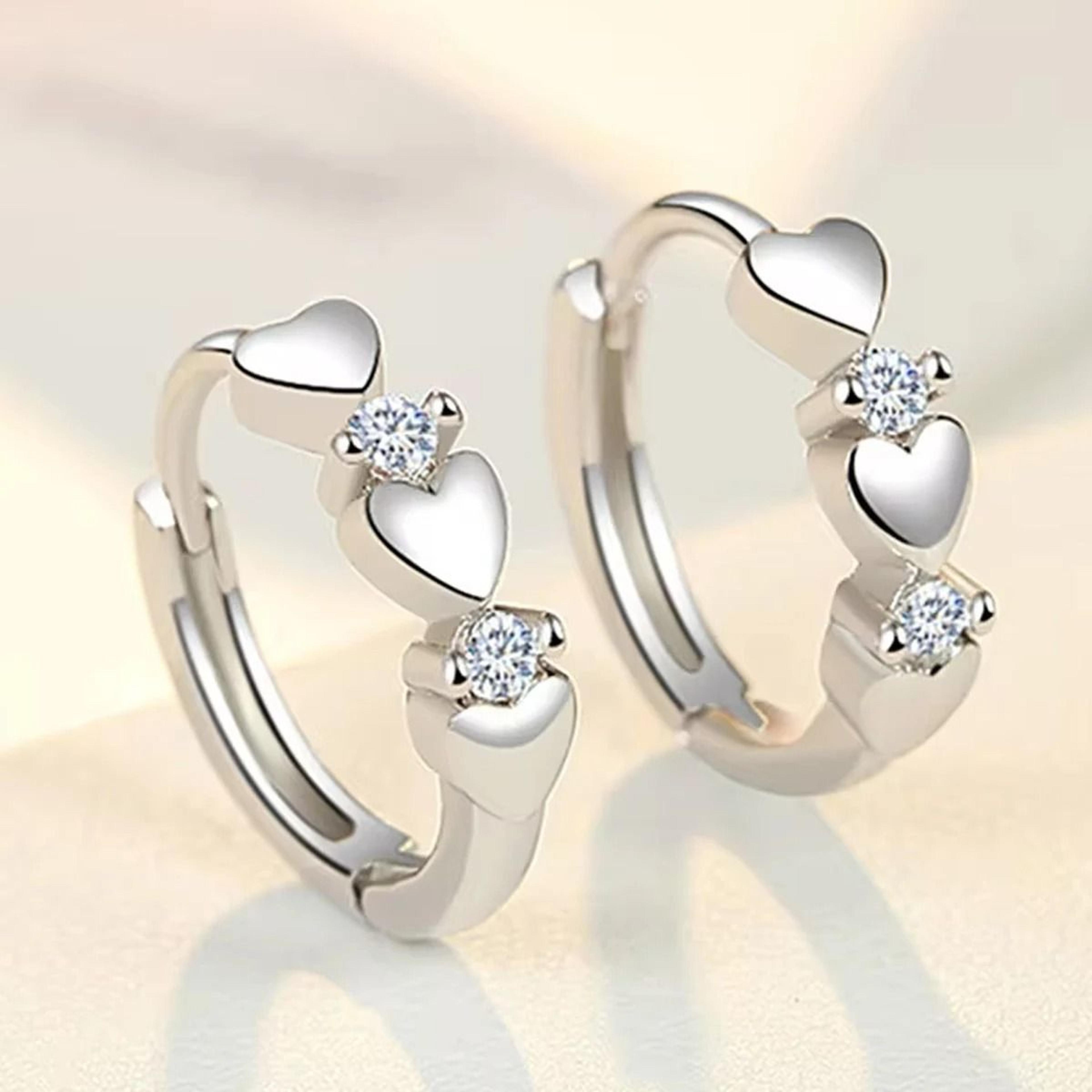 Stylish Heart Hoop Earrings 5