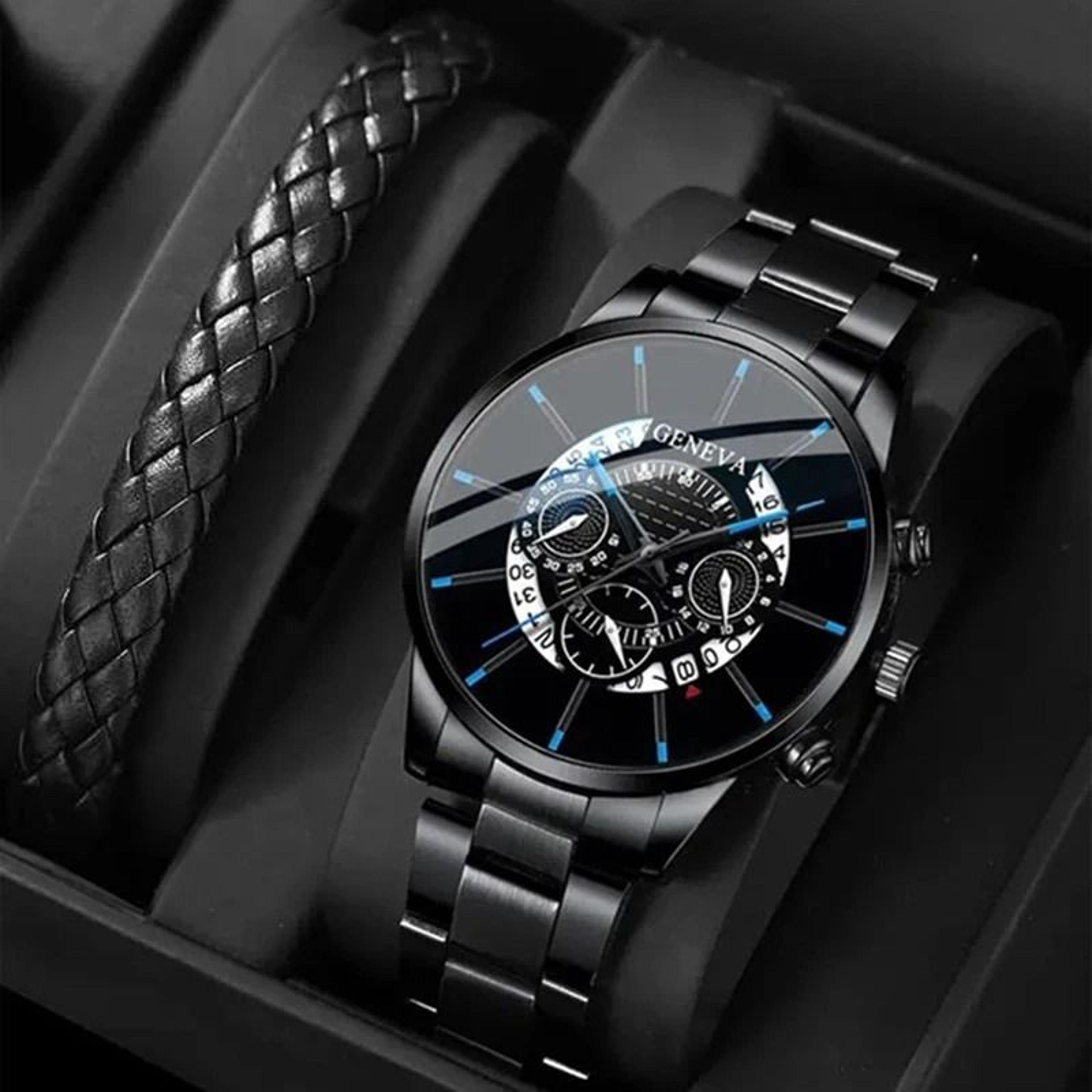 Classic Stainless Steel Quartz Wristwatch 10