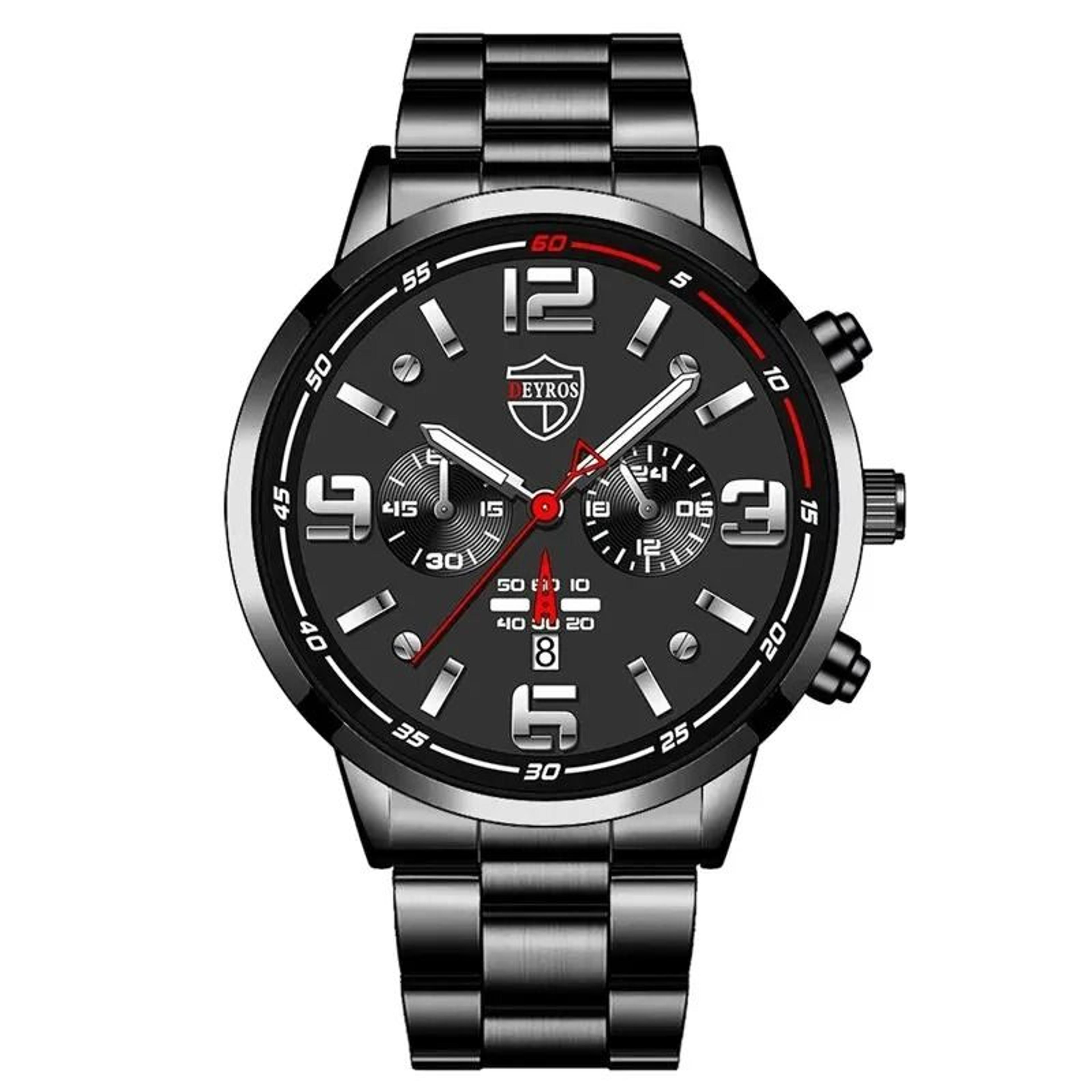 Classic Stainless Steel Quartz Wristwatch 11