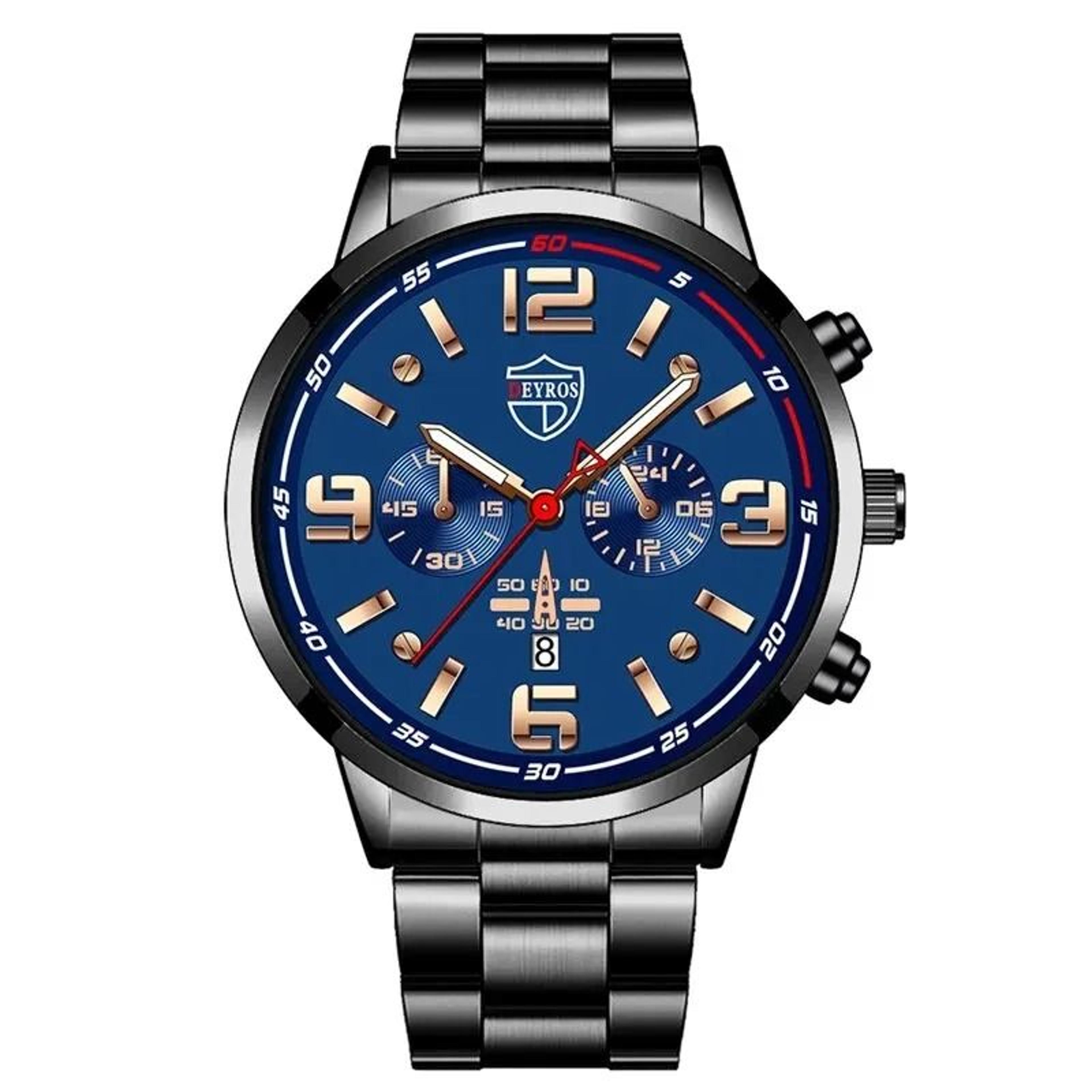 Classic Stainless Steel Quartz Wristwatch 12