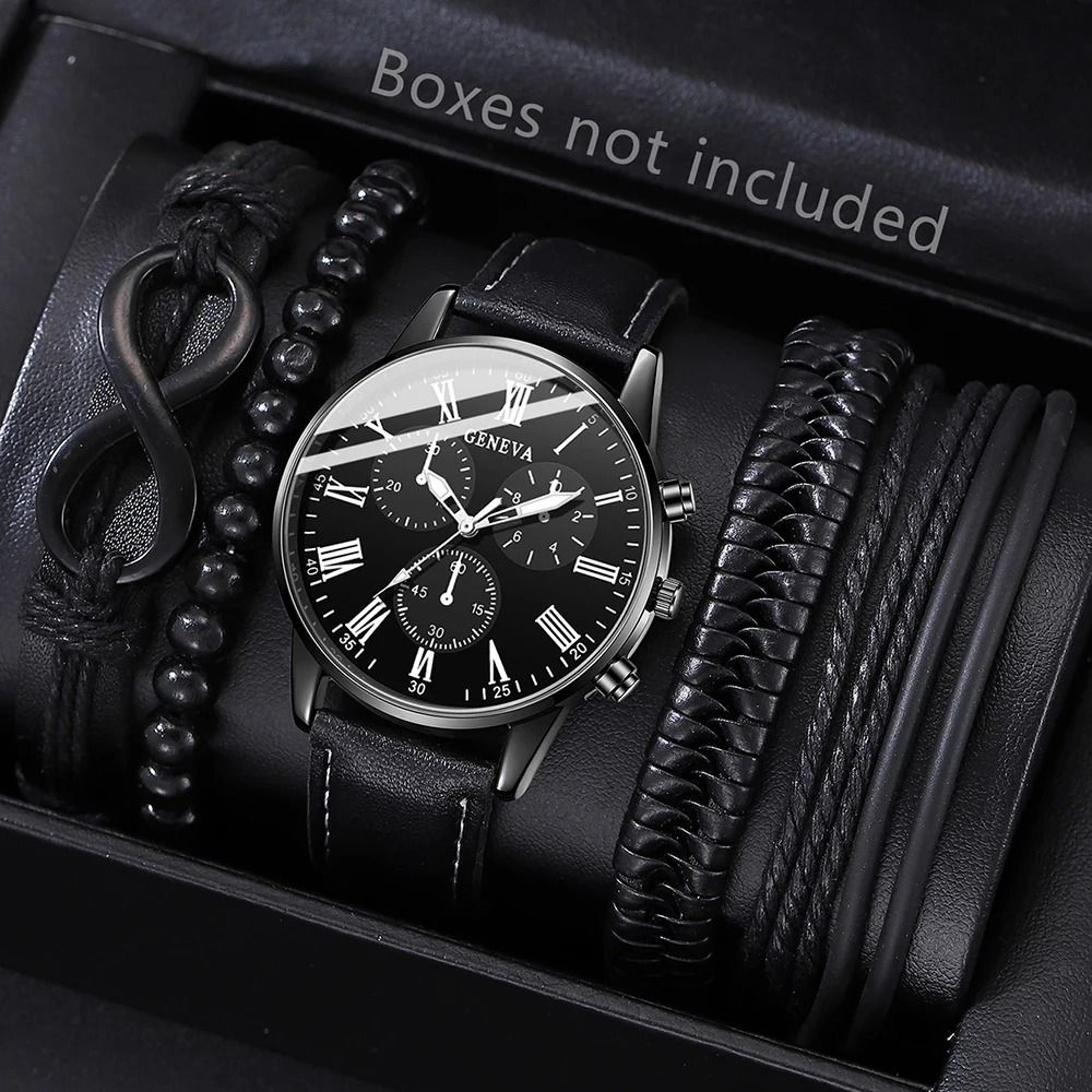Modern Mens Watch And Bracelet Set 10