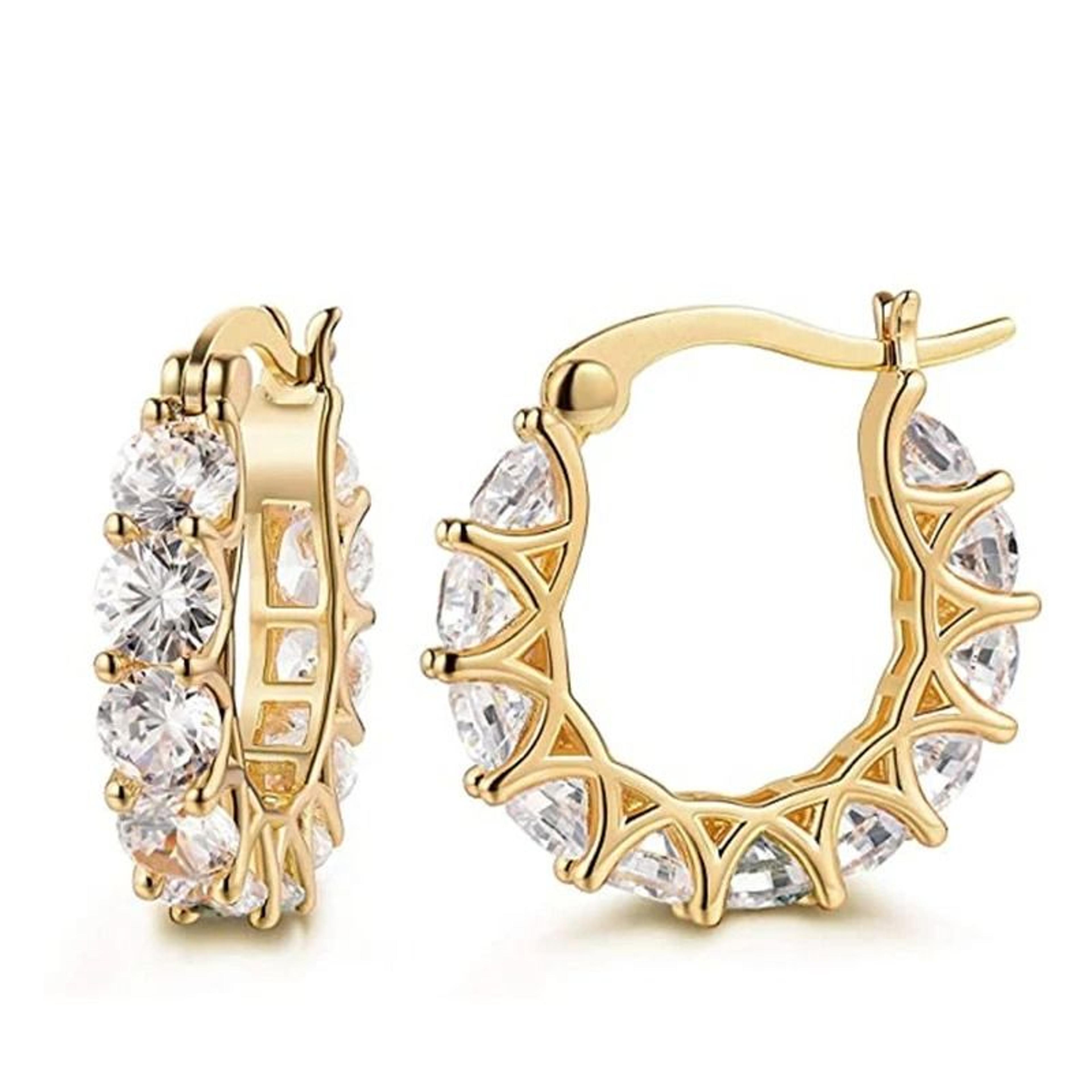 Dazzling Crystal Hoop Earrings 6
