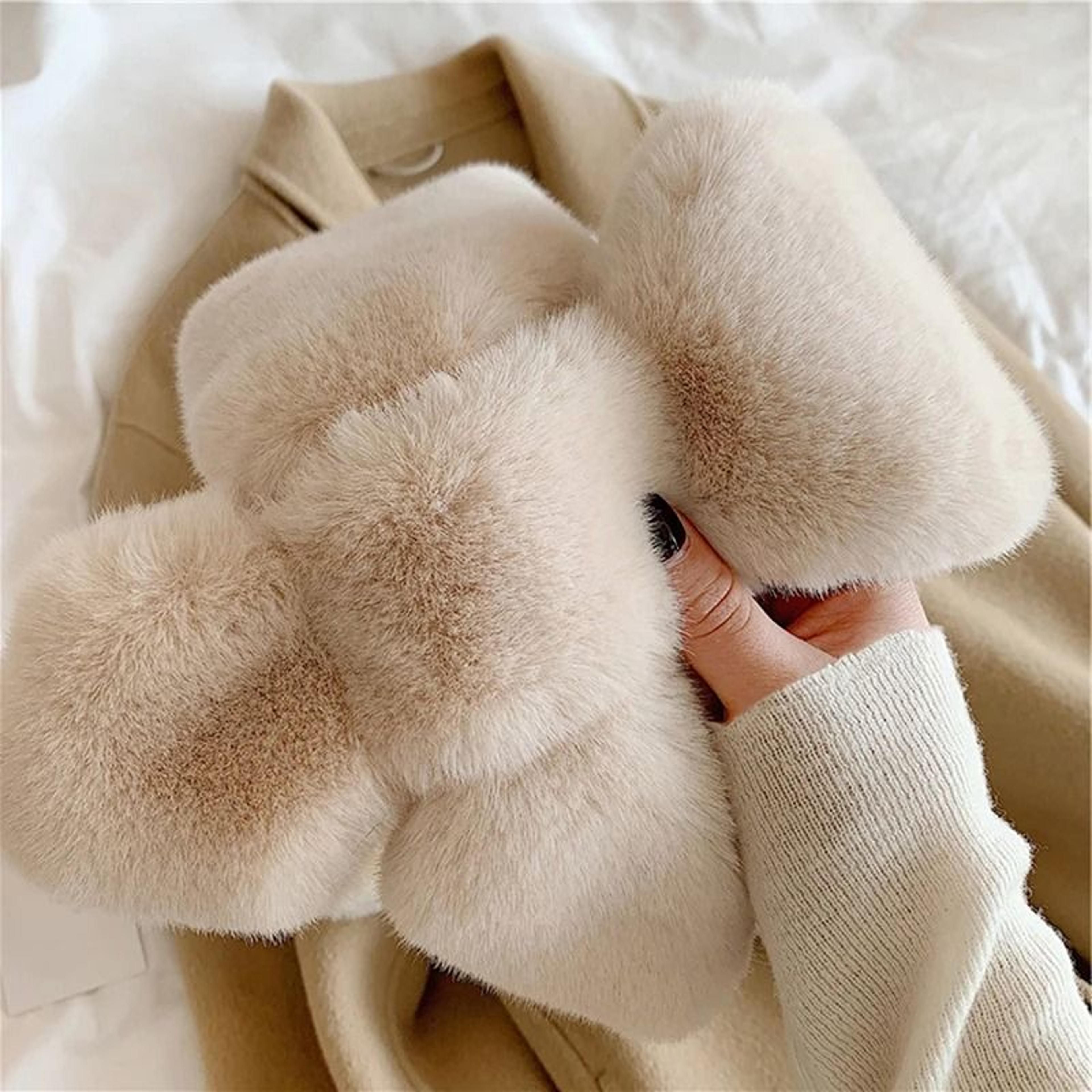 Plush Faux Fur Collar Scarf 5