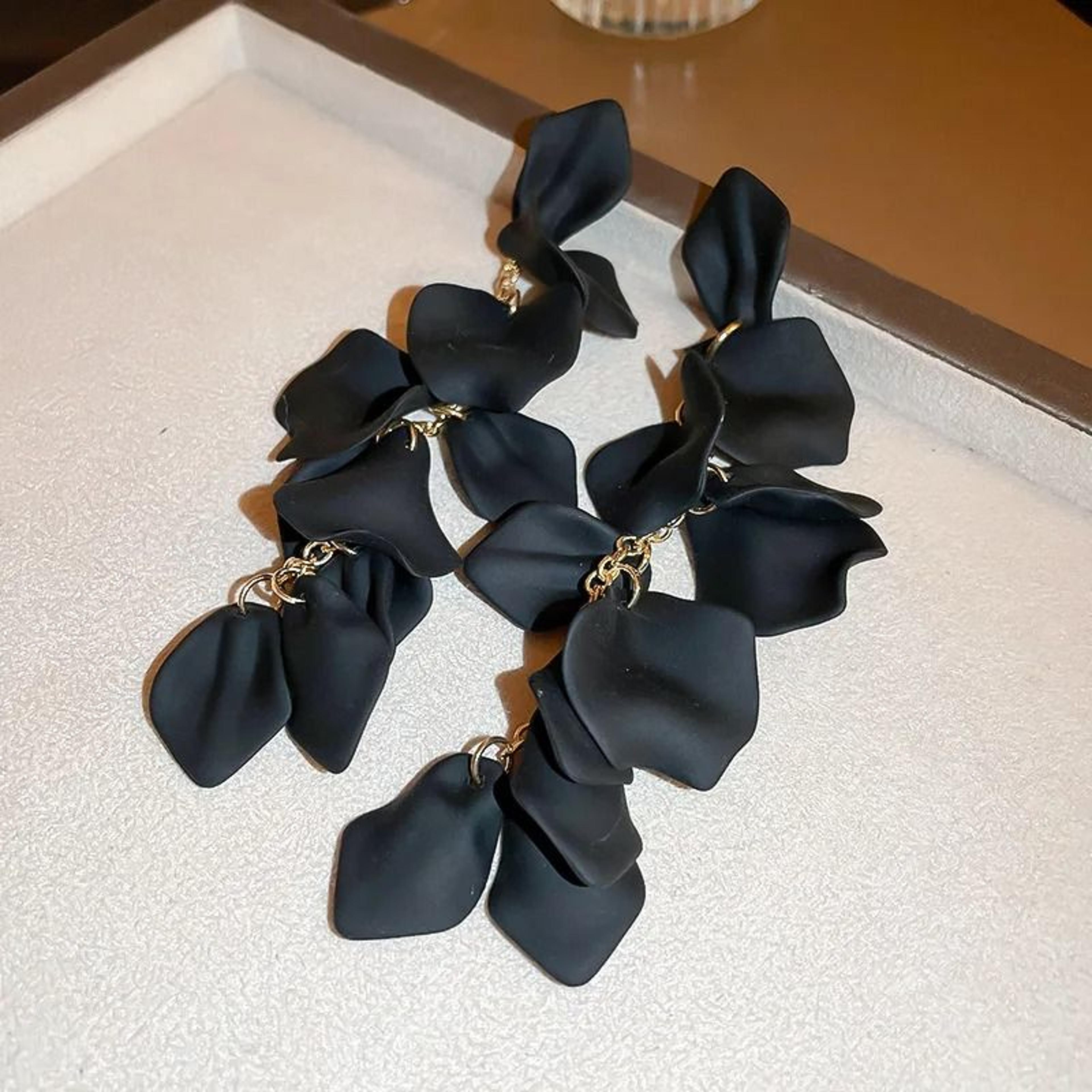 Colorful Petal Tassel Earrings 11