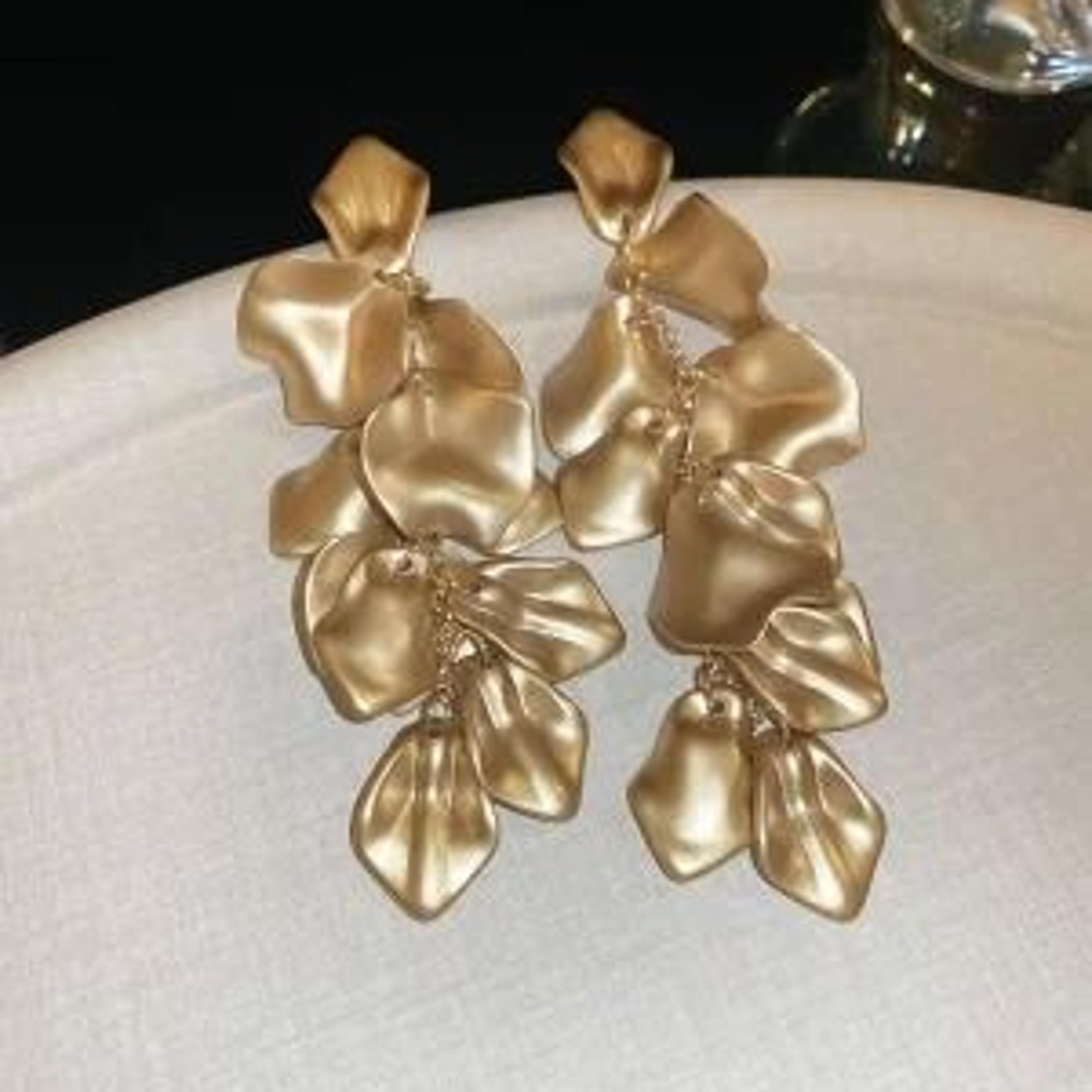 Colorful Petal Tassel Earrings 28