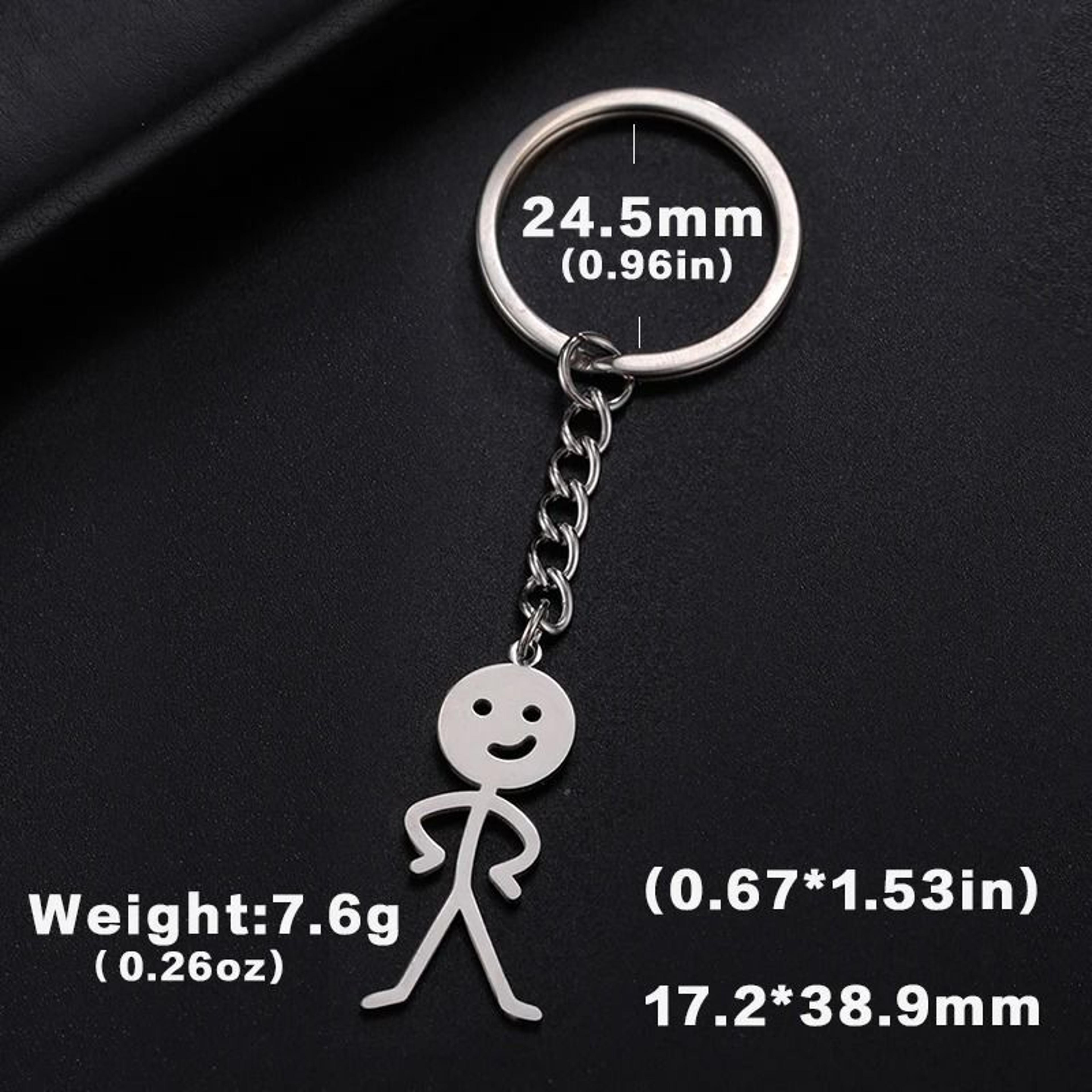 Funny Stickman Keychain Set 8